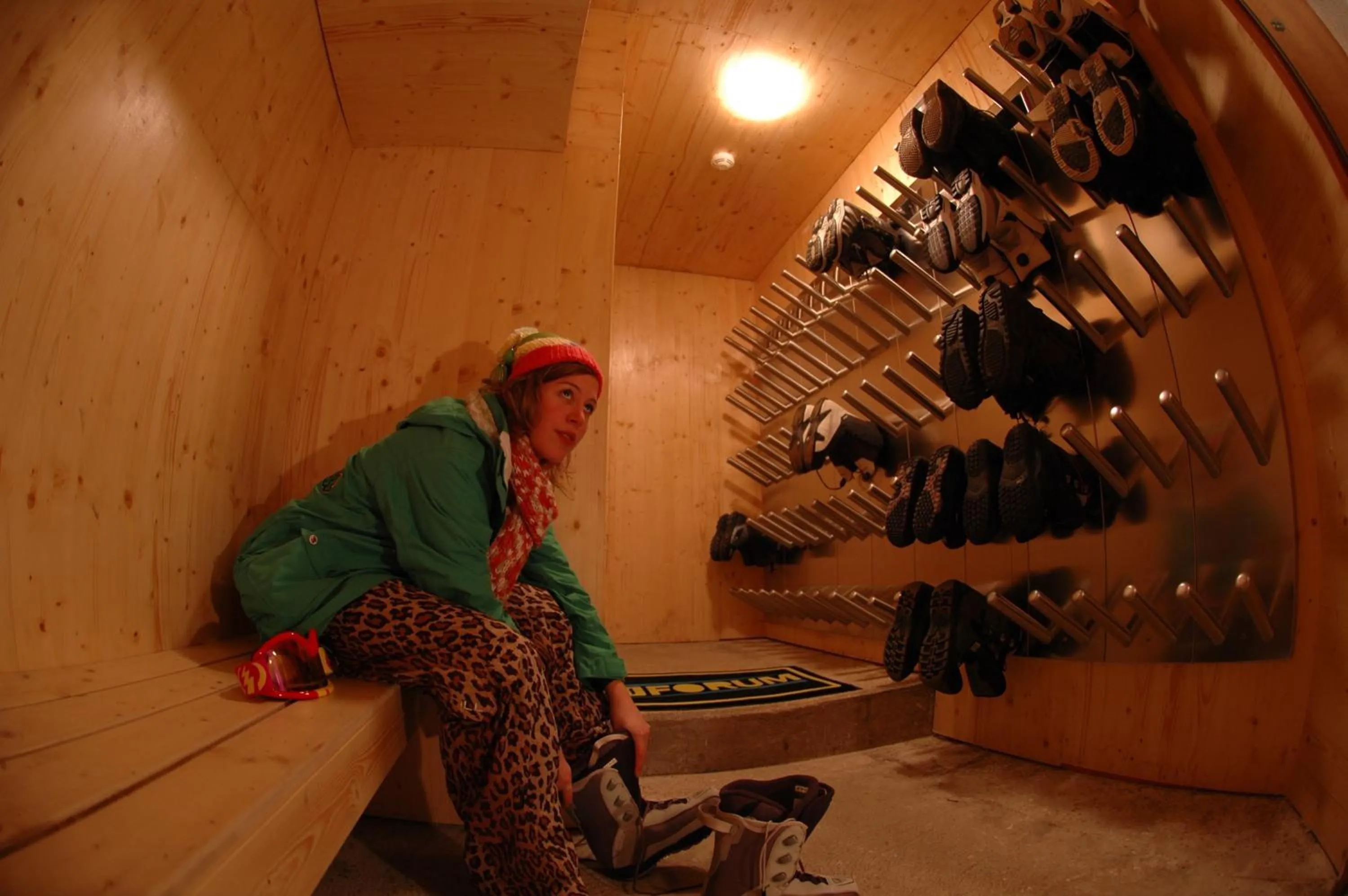 Skiing in Hostel Chillertal