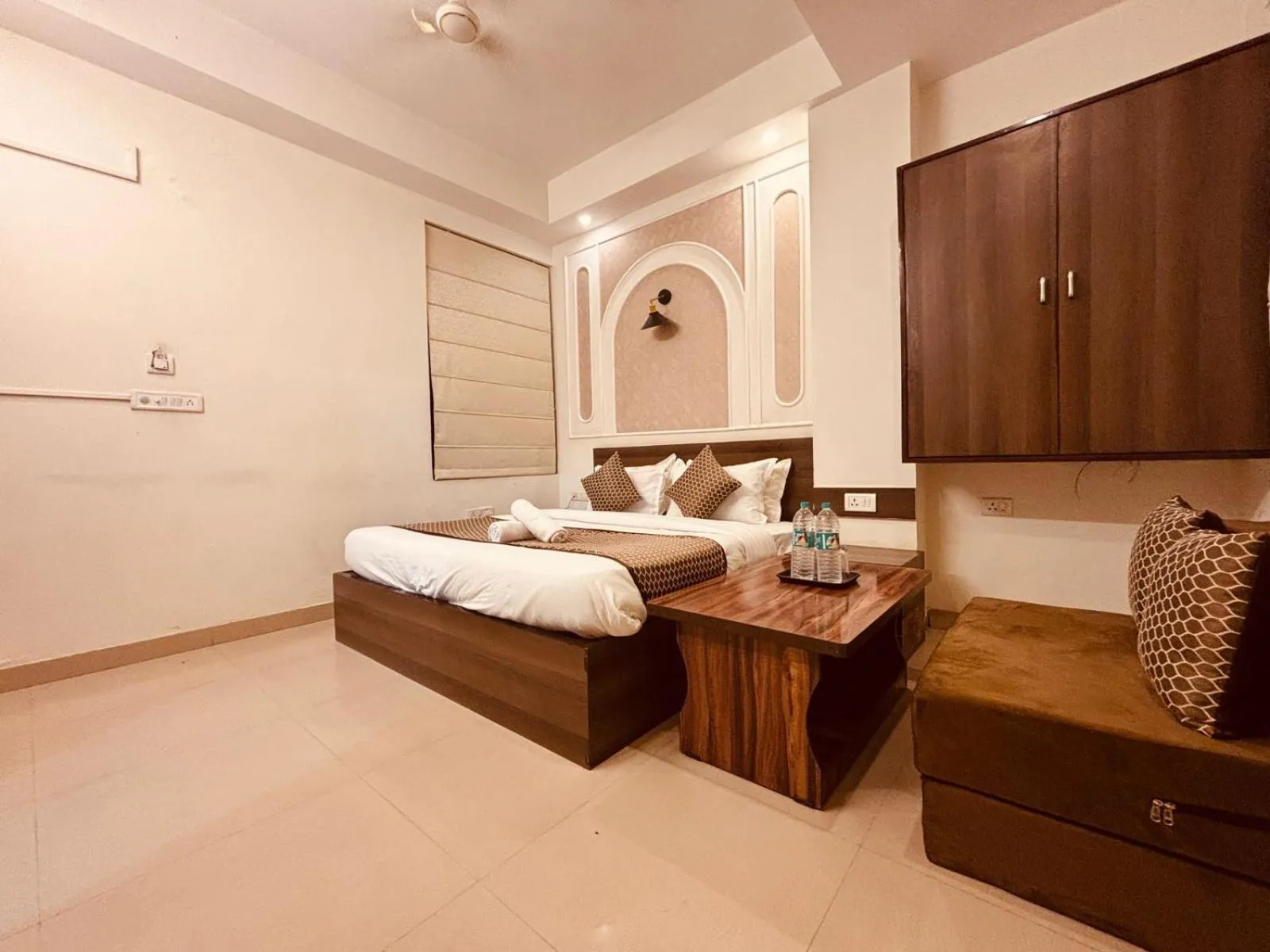 furniture, Bed in Majestic Heights Hotel