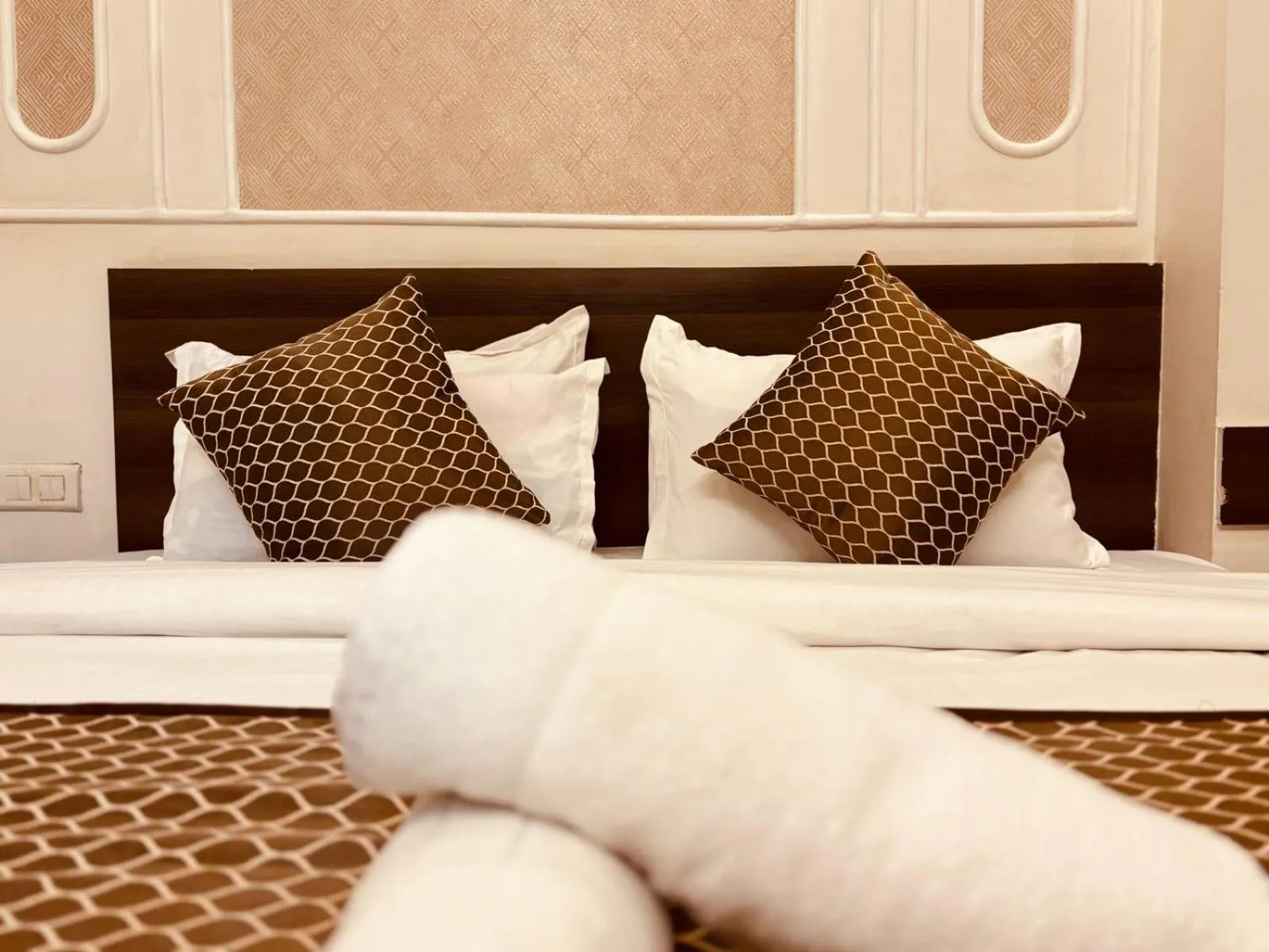 Bed in Majestic Heights Hotel