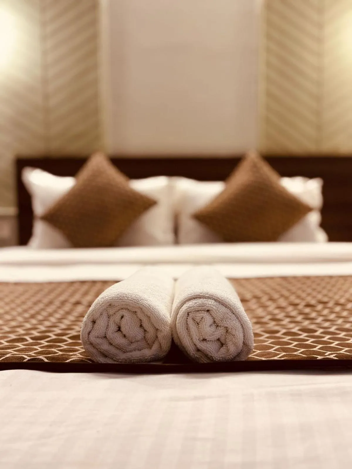towels, Bed in Majestic Heights Hotel