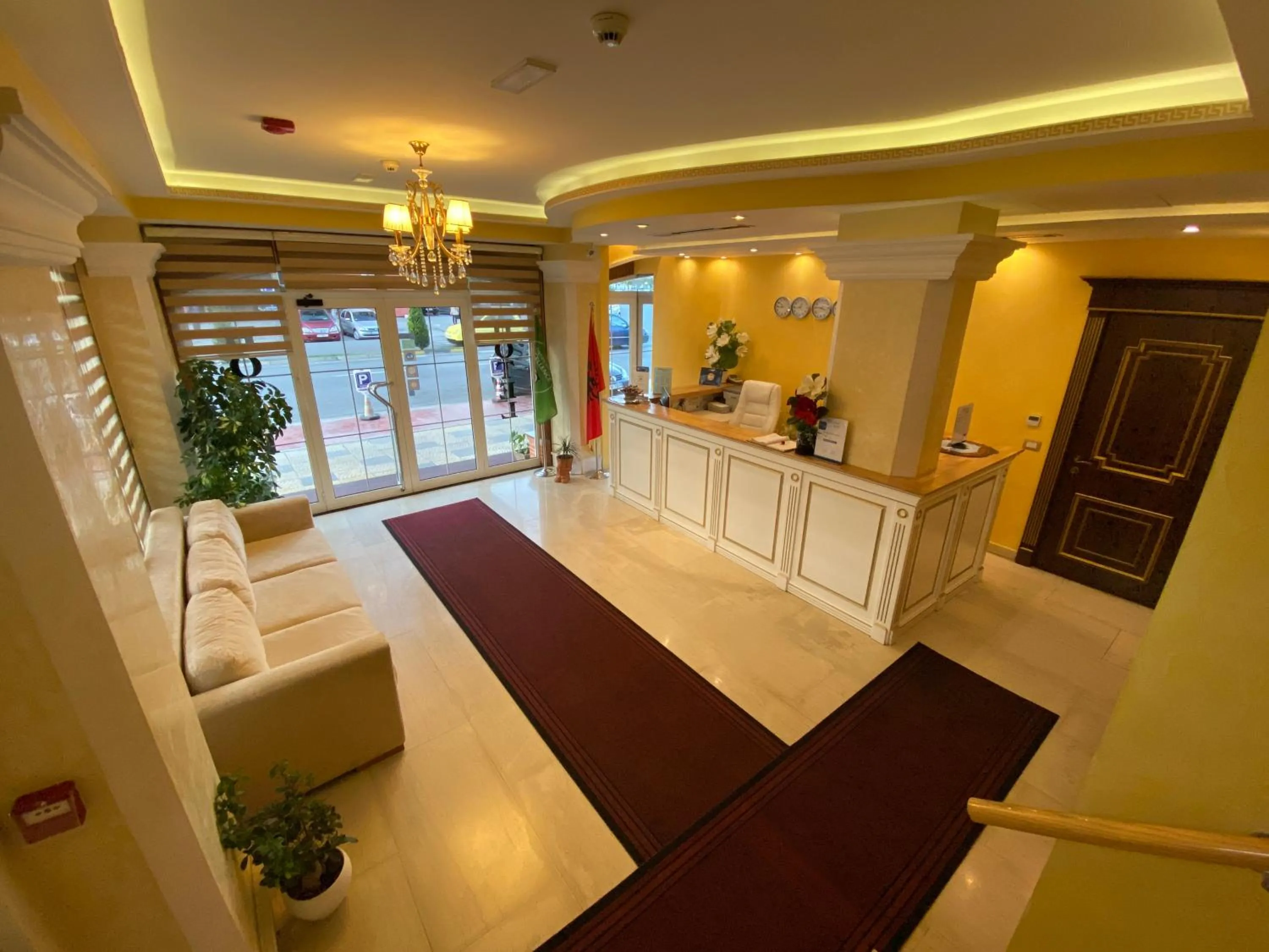 Lobby or reception in The Red Bricks Hotel