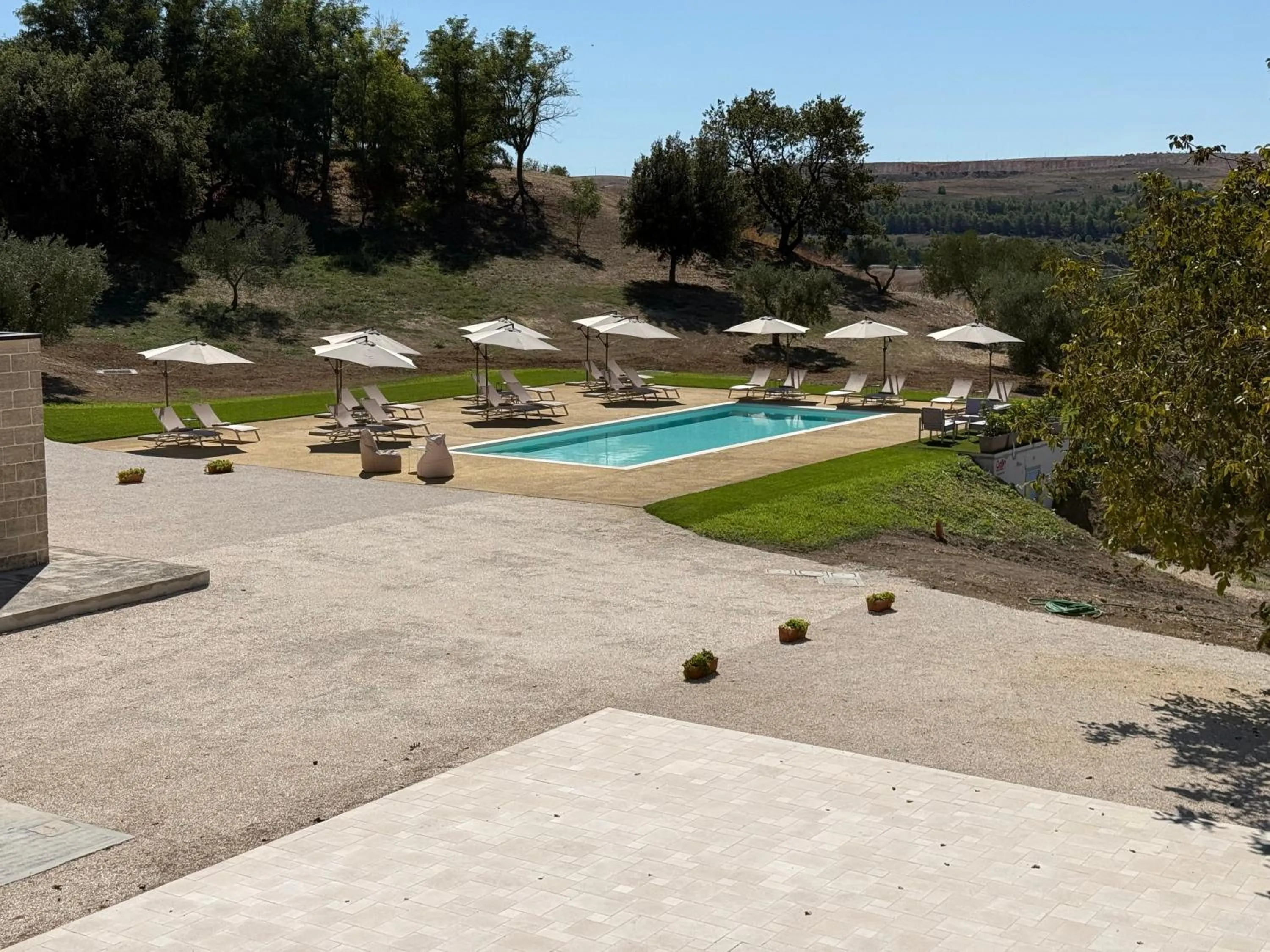 Pool view in Masseria Torre Spagnola