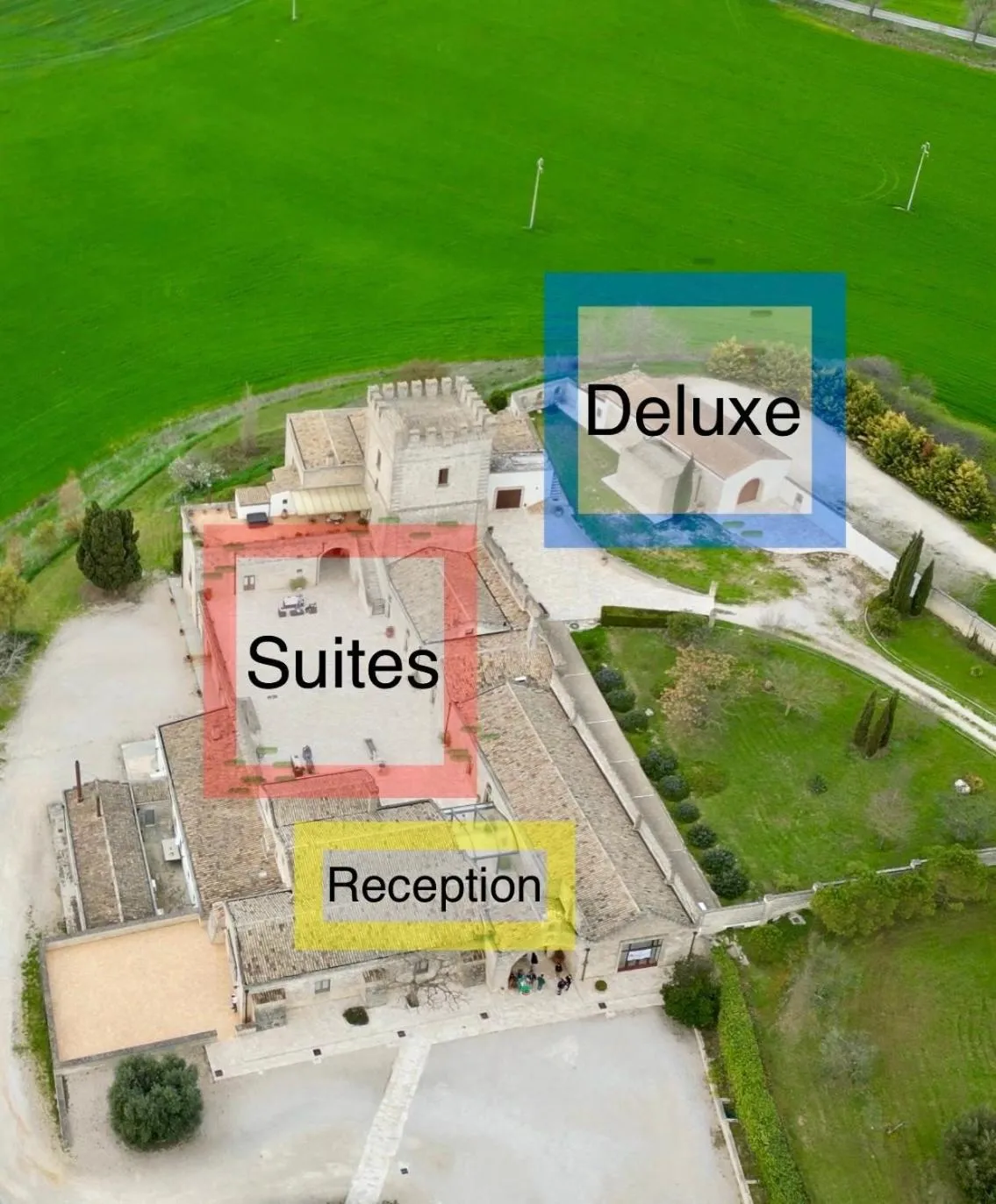 Bird's eye view in Masseria Torre Spagnola