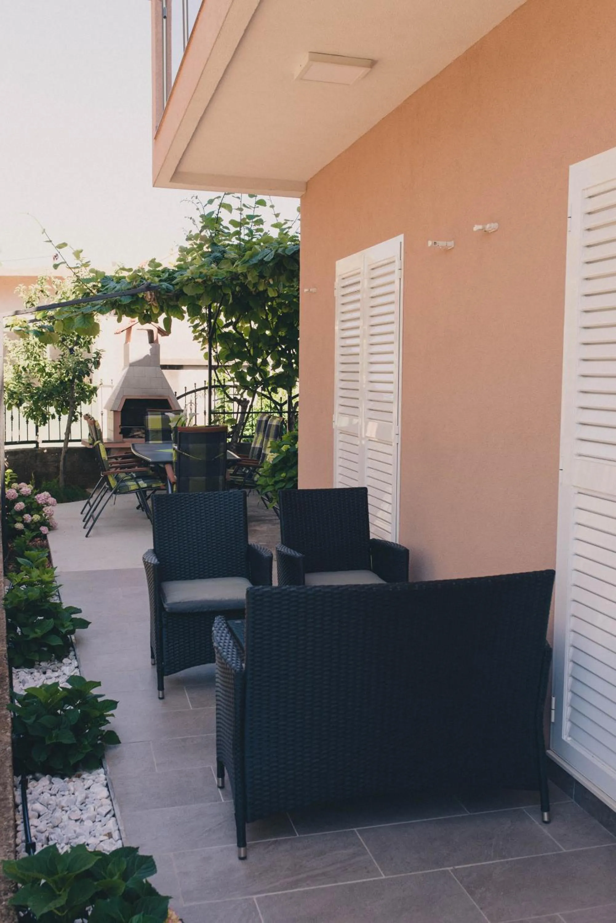 BBQ facilities in Apartments Sunny Garden