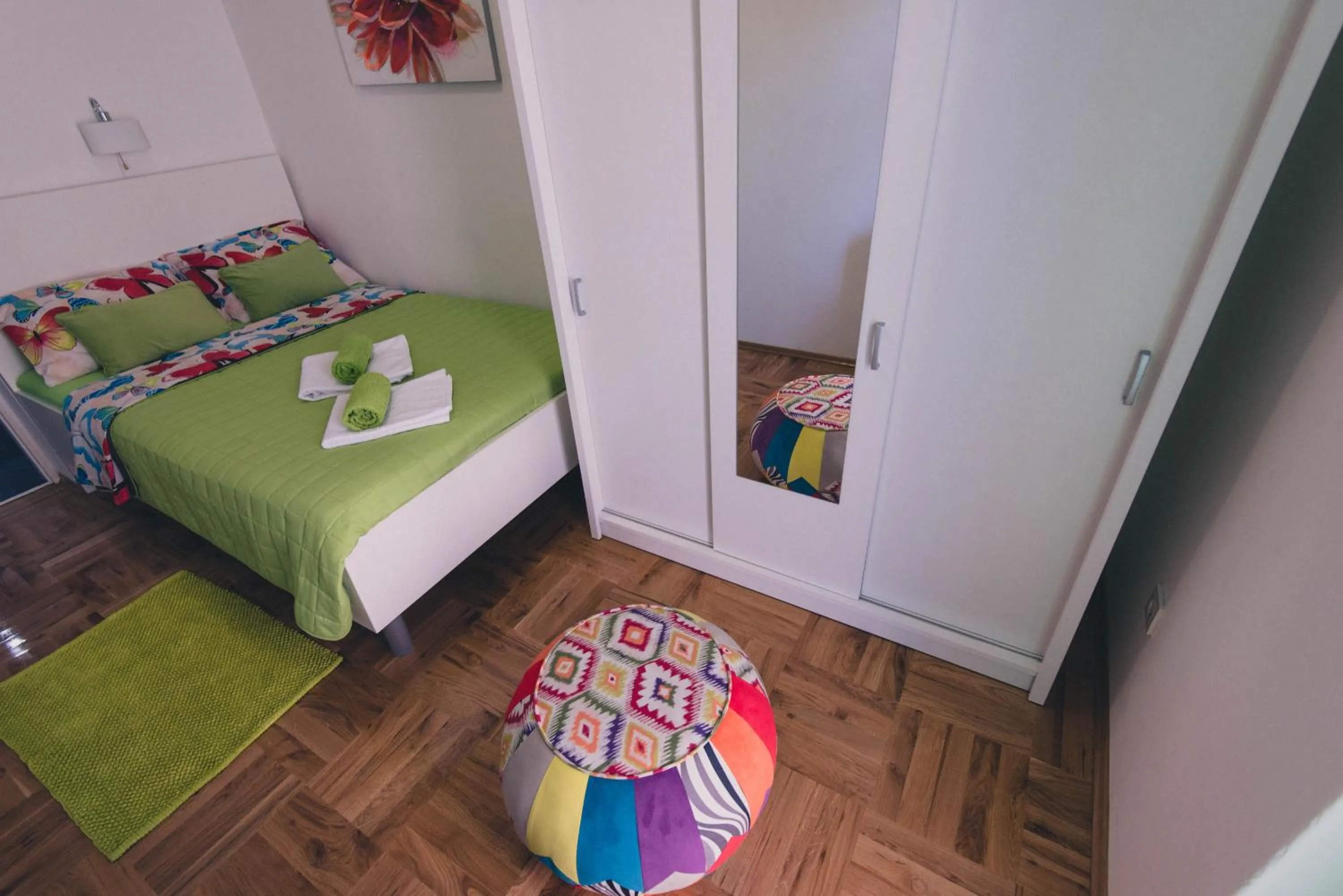 Bedroom, Bed in Apartments Sunny Garden