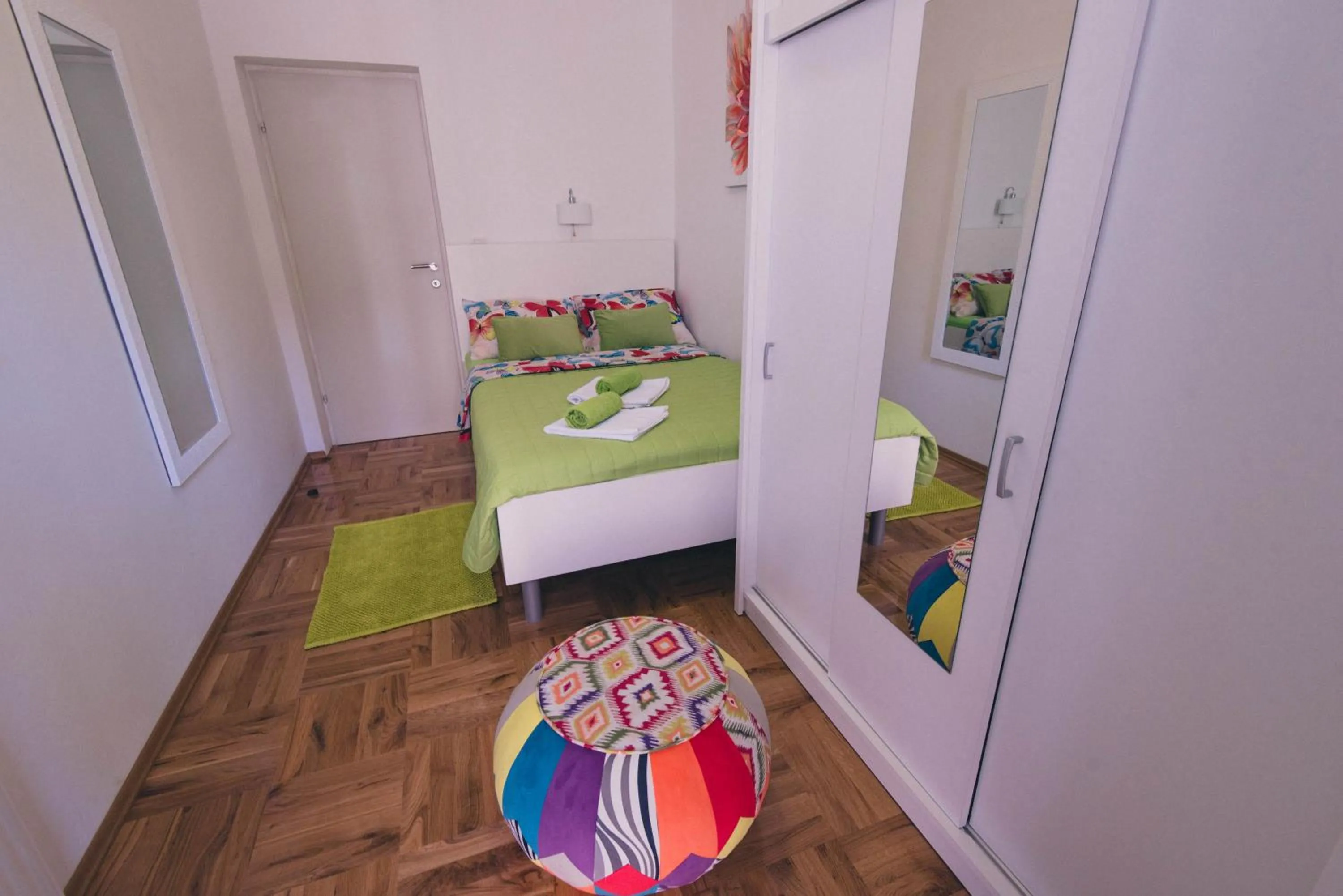 Bedroom, Bed in Apartments Sunny Garden