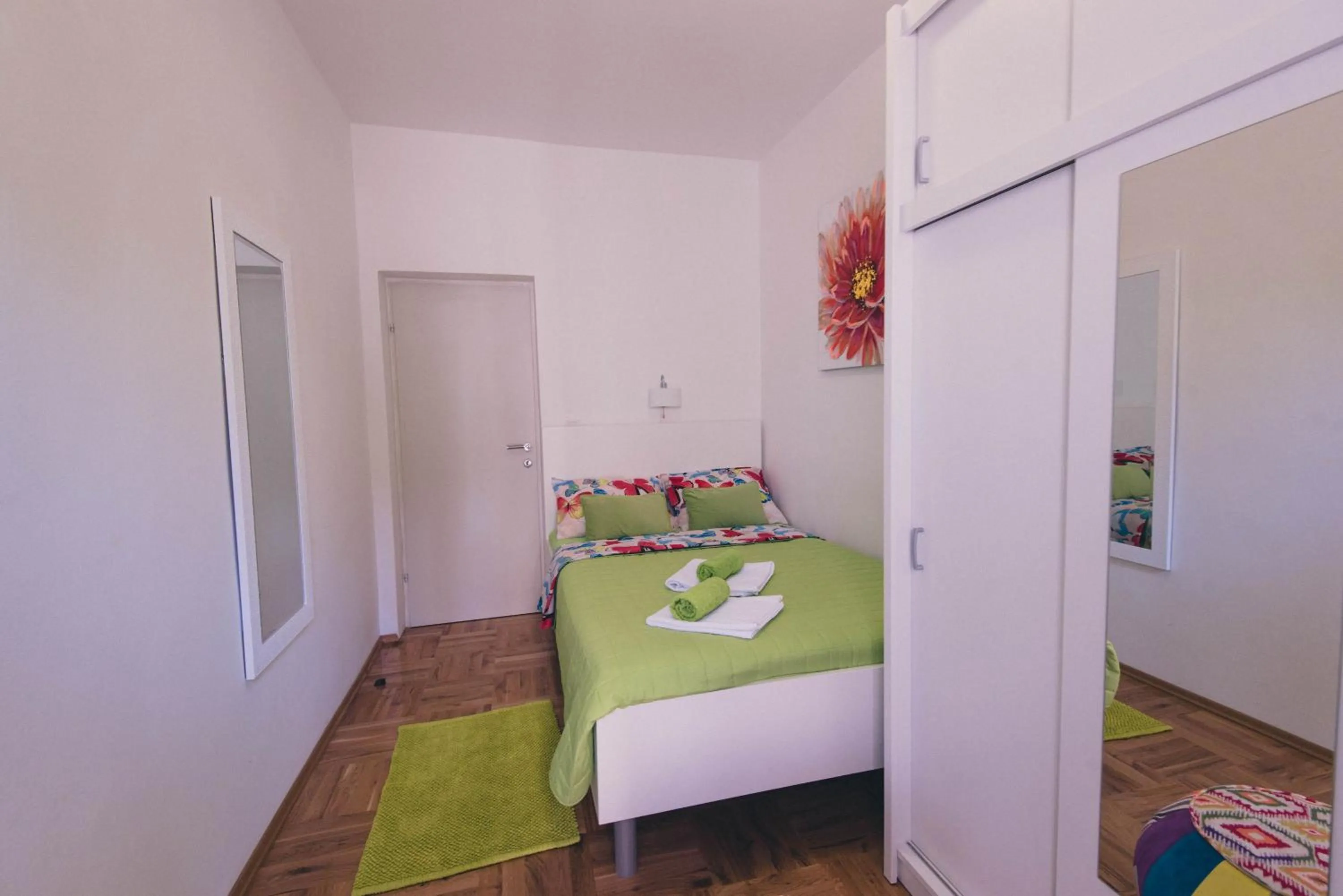 Bedroom, Bed in Apartments Sunny Garden