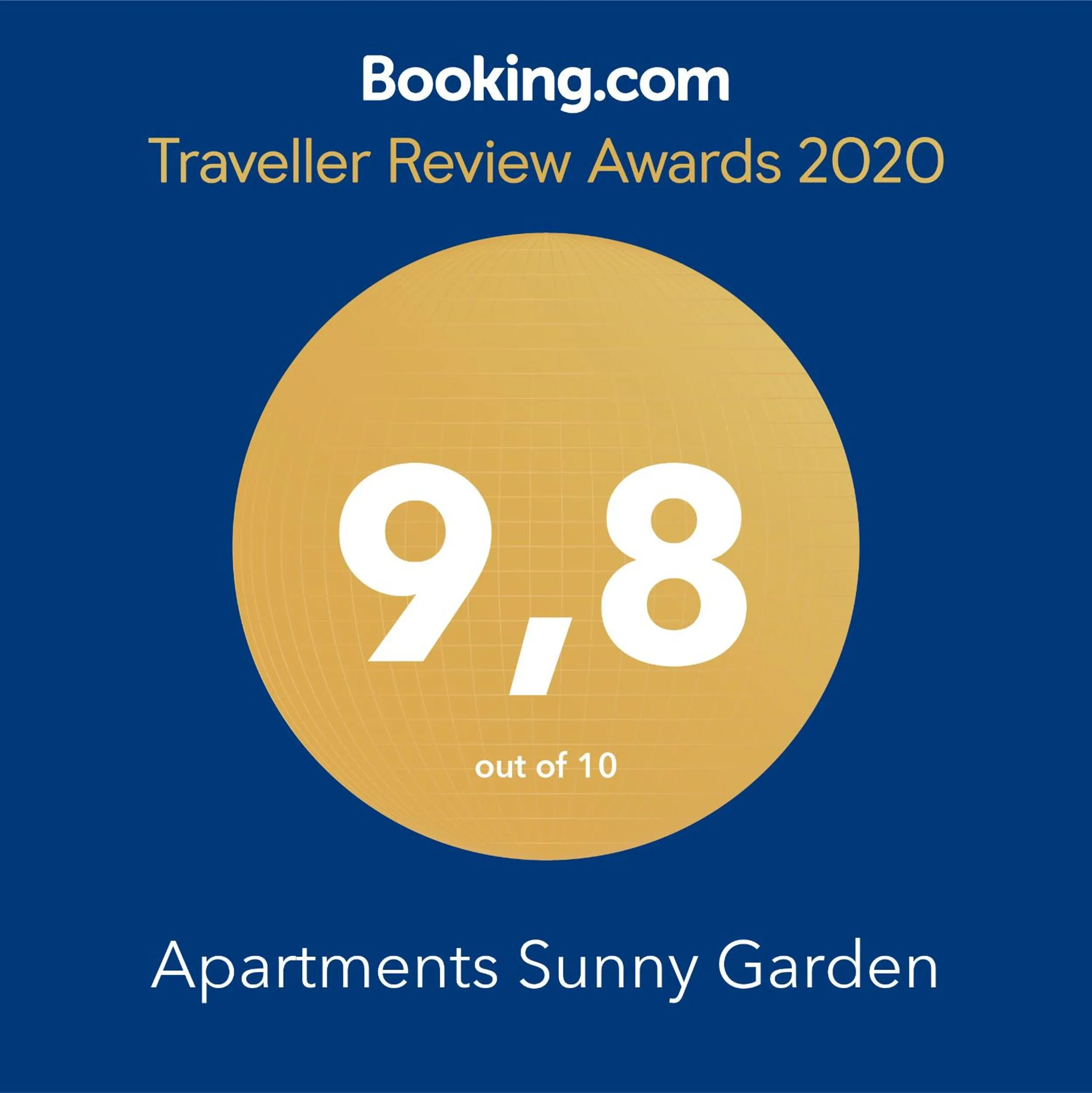 Certificate/Award in Apartments Sunny Garden