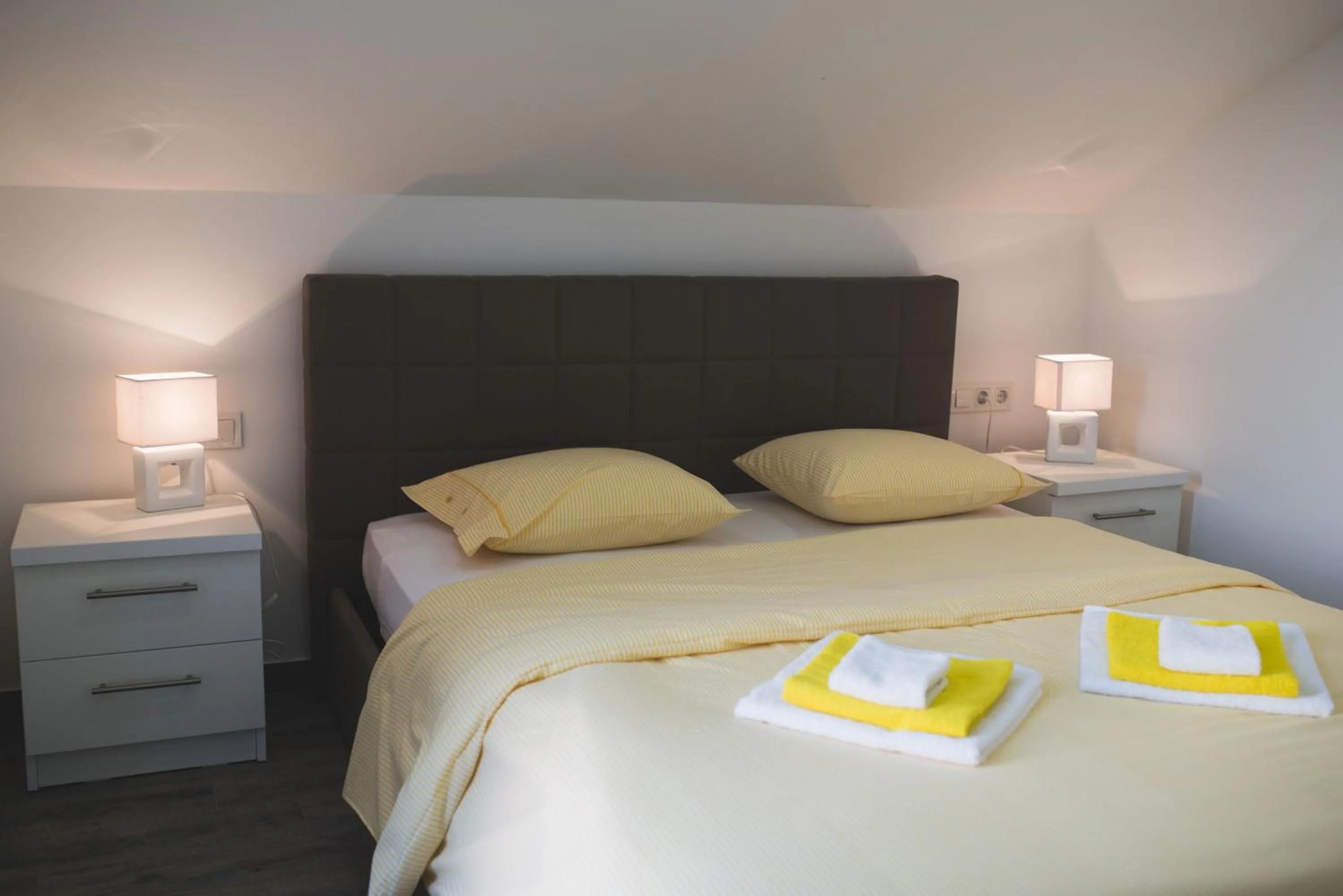 Bedroom, Bed in Apartments Sunny Garden