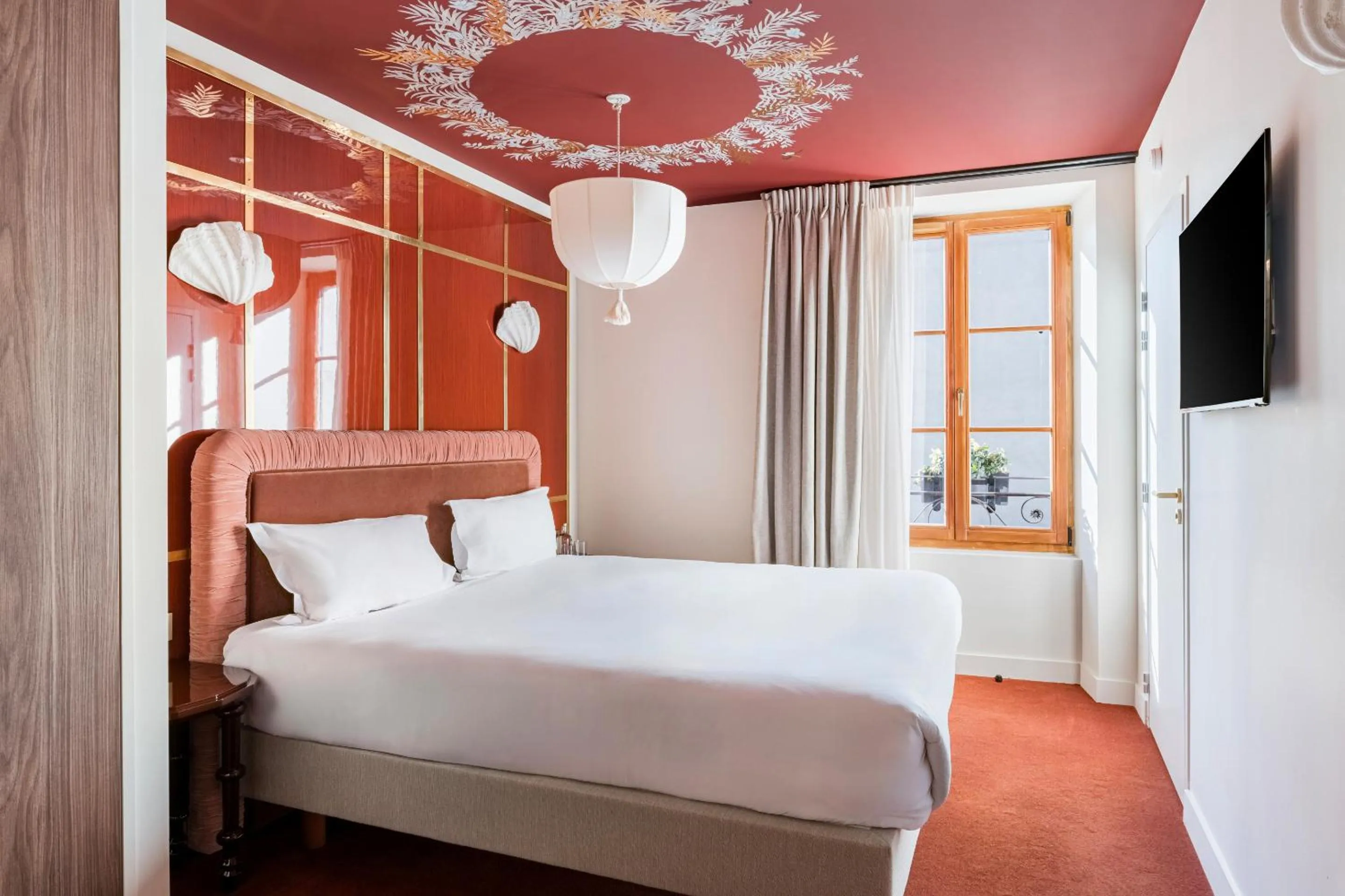 Bedroom, Bed in Hôtel La Cour du 6