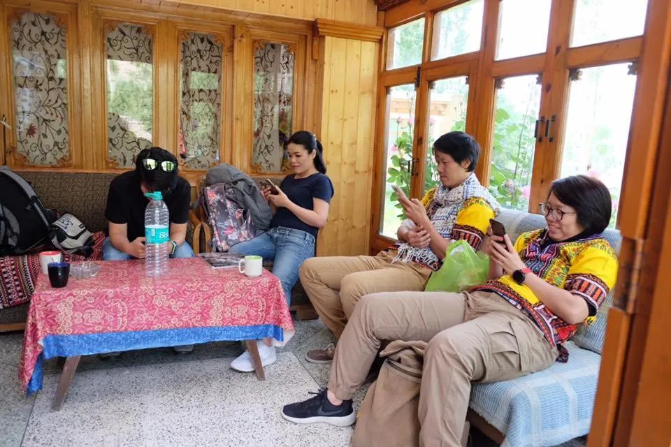 Seating area in Sangto Green Guest House