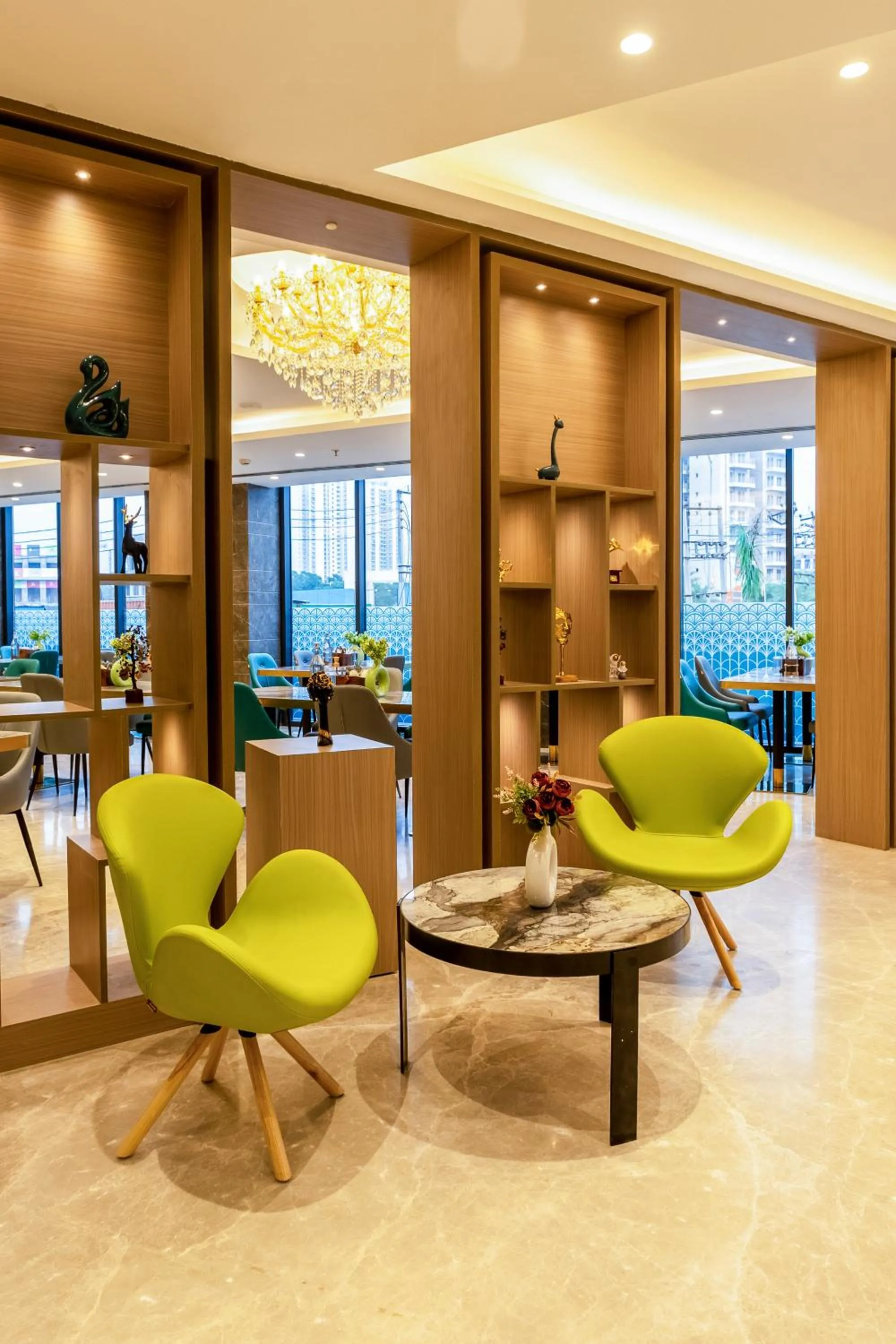 Seating area in Saltstayz Premier - Manesar & Sector 86