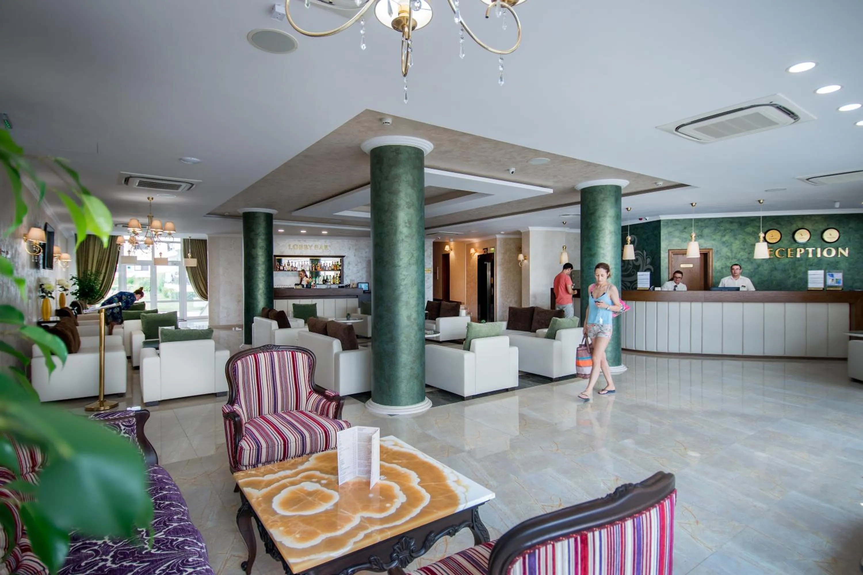 Lobby or reception in Hotel Miramar Sozopol