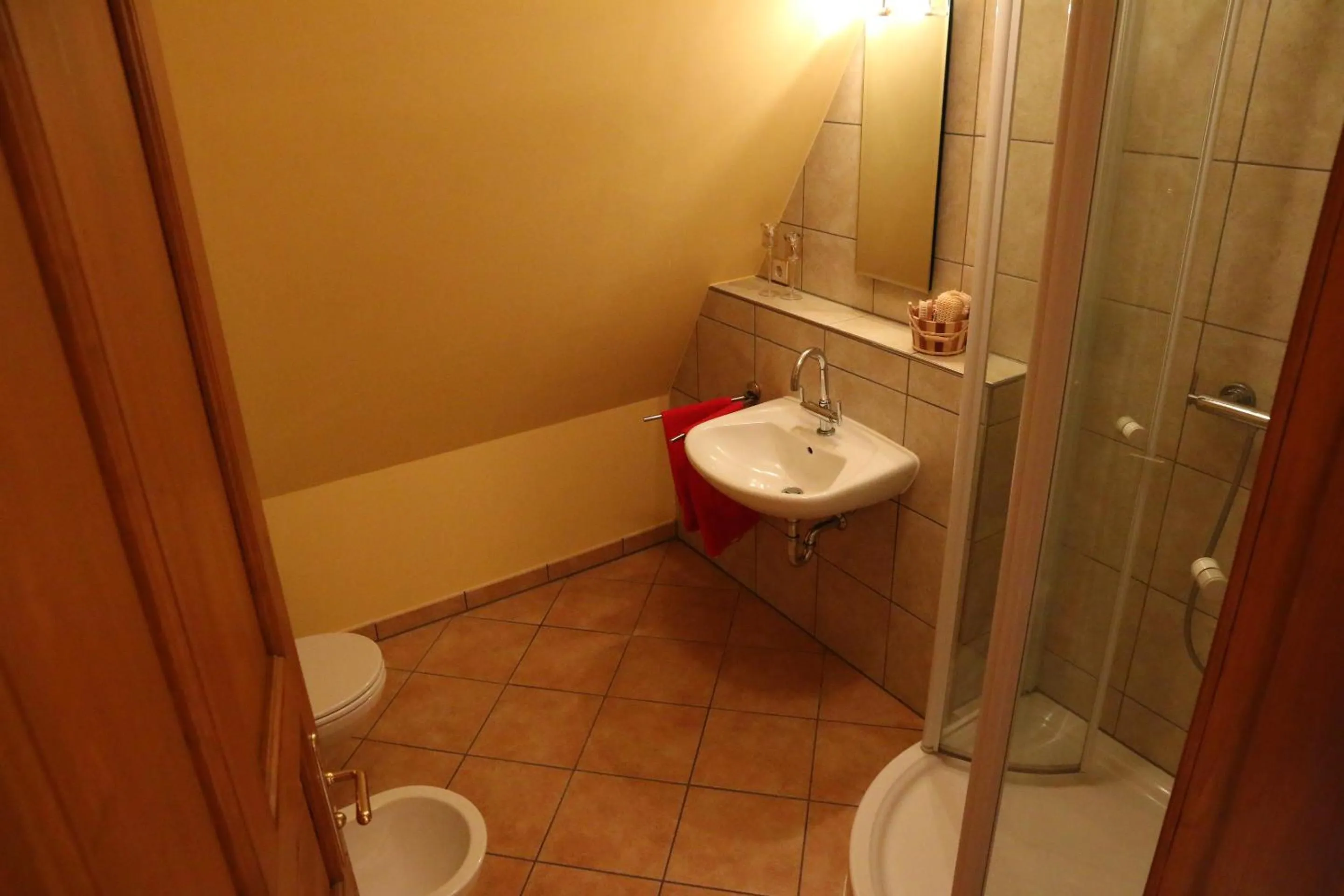 Bathroom in Gästehaus am Wasserturm