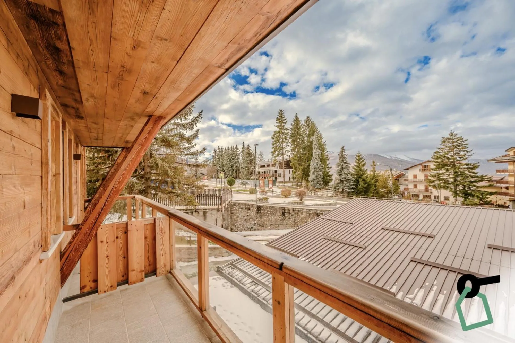 Balcony/Terrace in Hotiday Sauze Centro