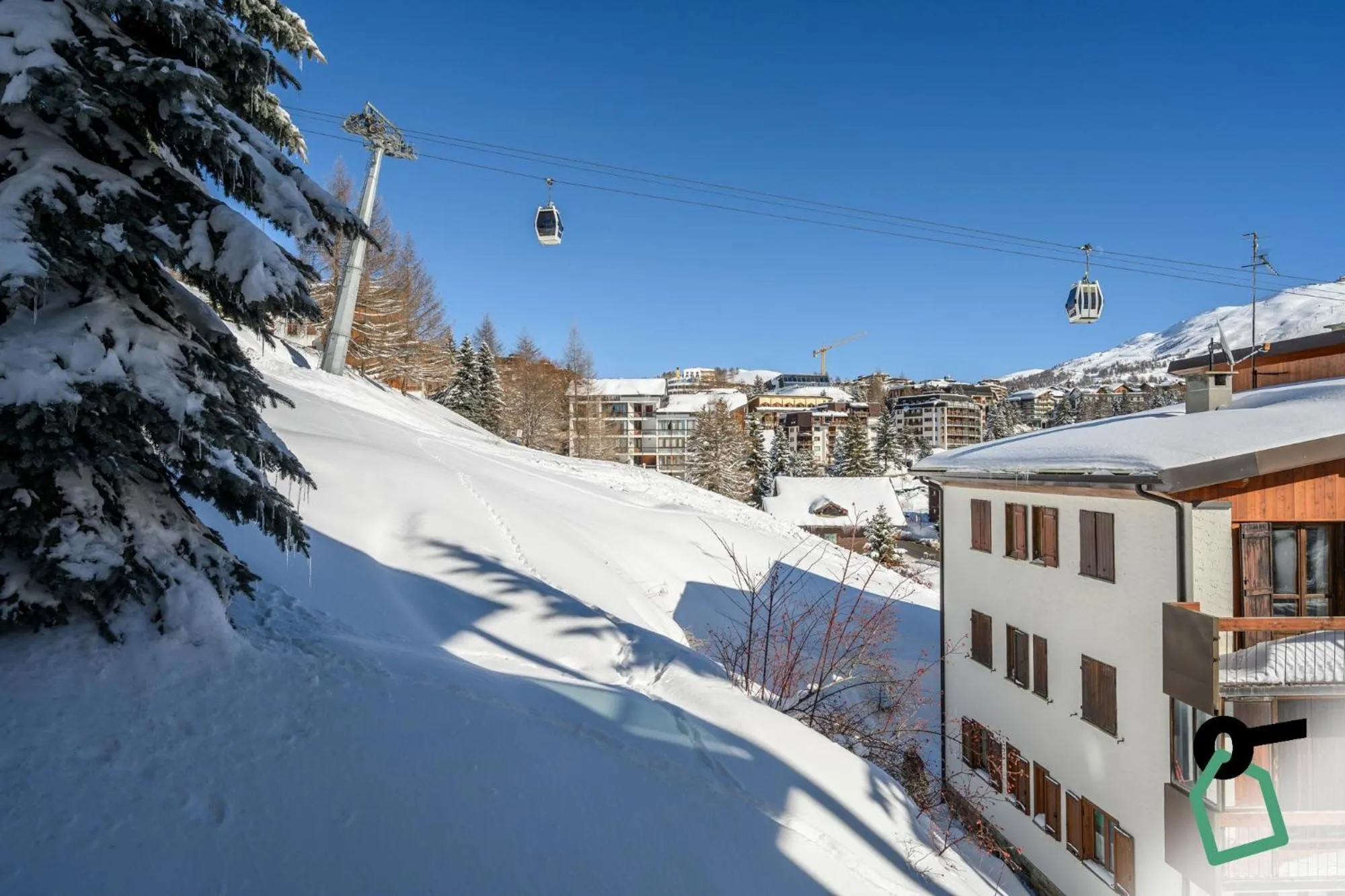 Winter in Hotiday Sestriere Ski Run