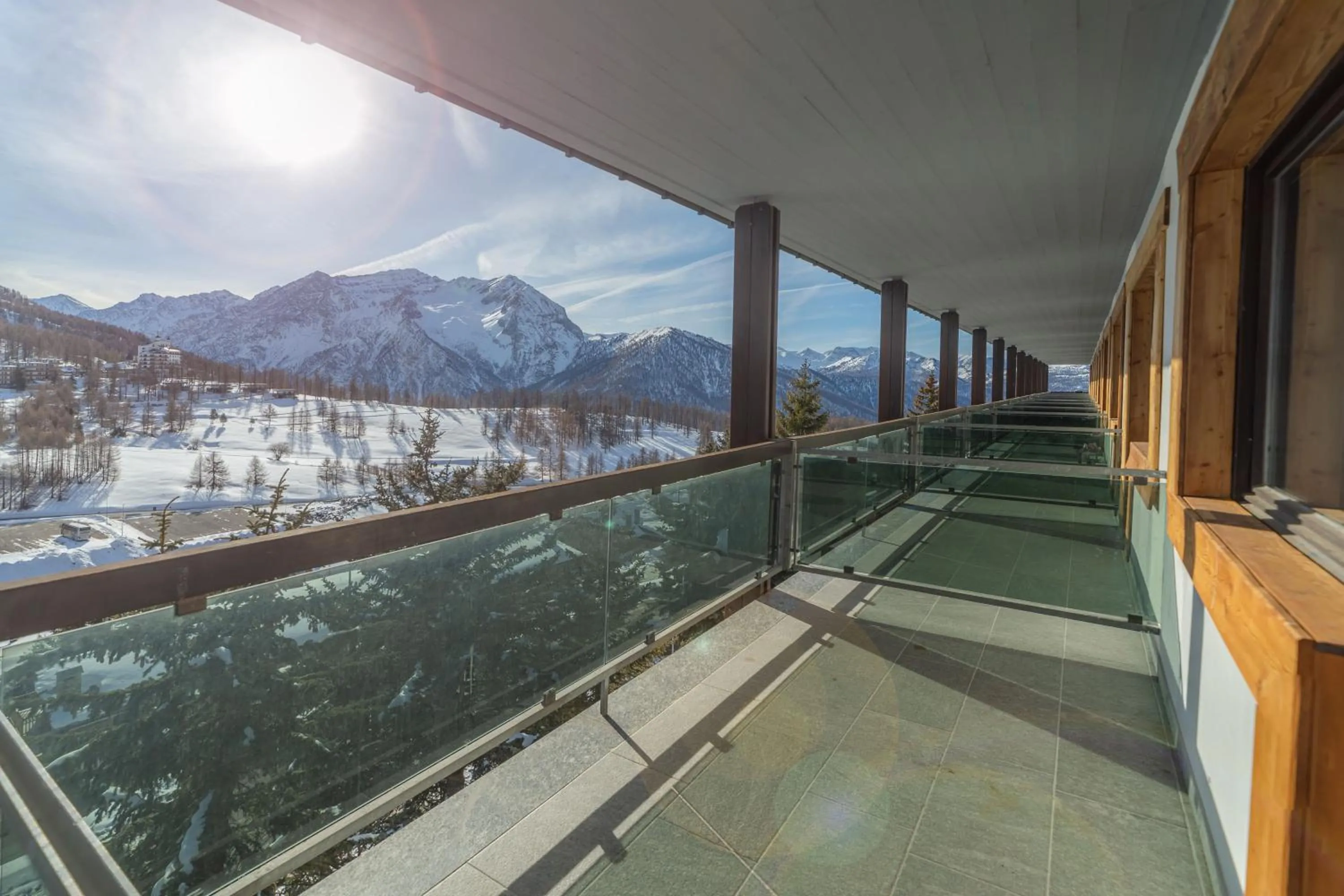 Mountain view in Hotiday Sestriere Ski Run