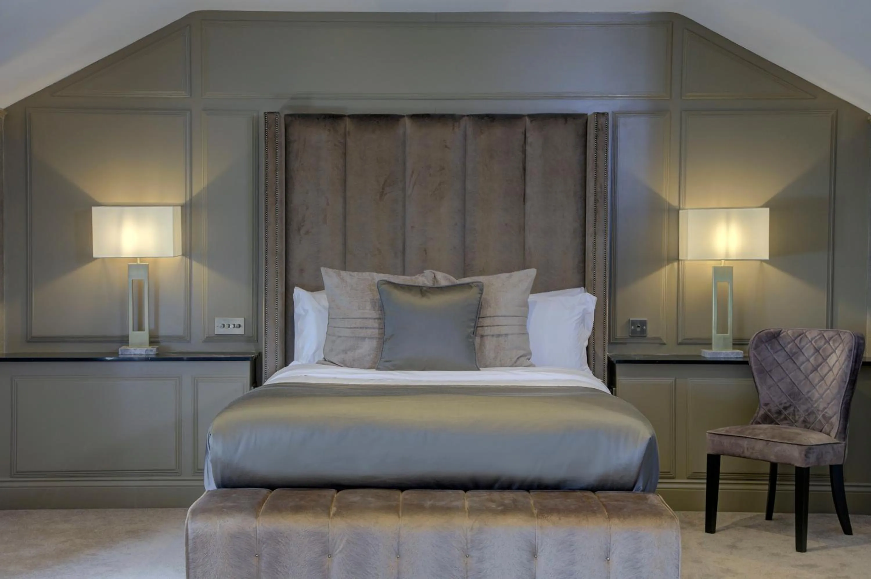 Bed in The Eccleston Hotel; BW Signature Collection