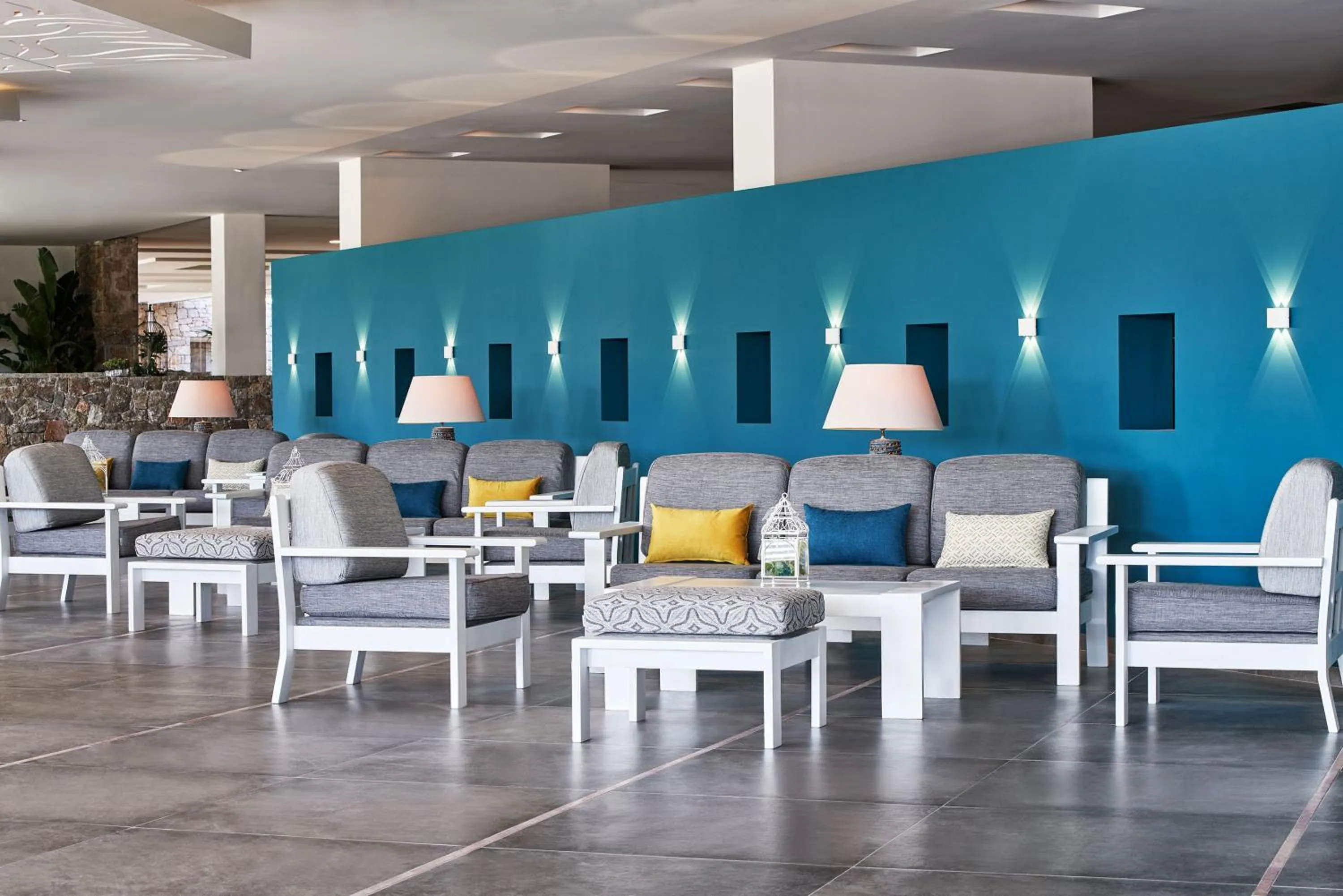 Lounge or bar in AKS Porto Heli Hotel