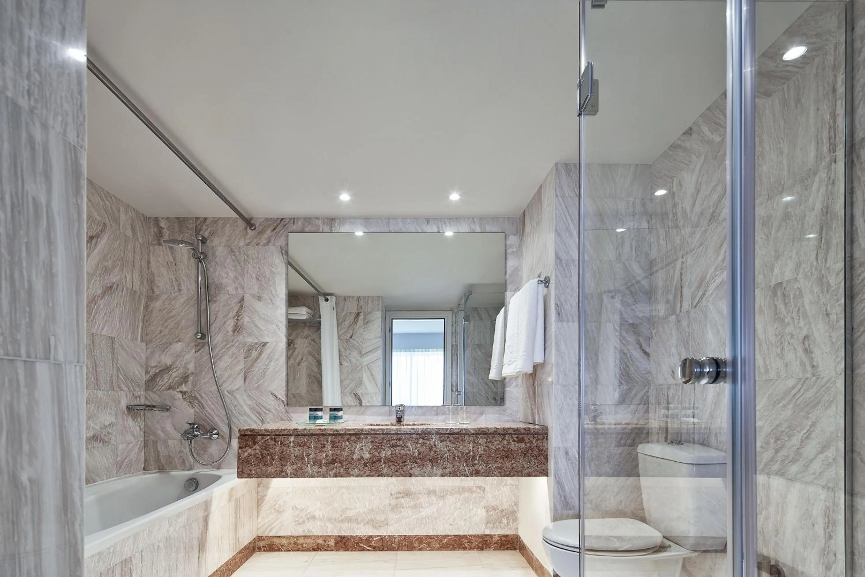 Bathroom in AKS Porto Heli Hotel