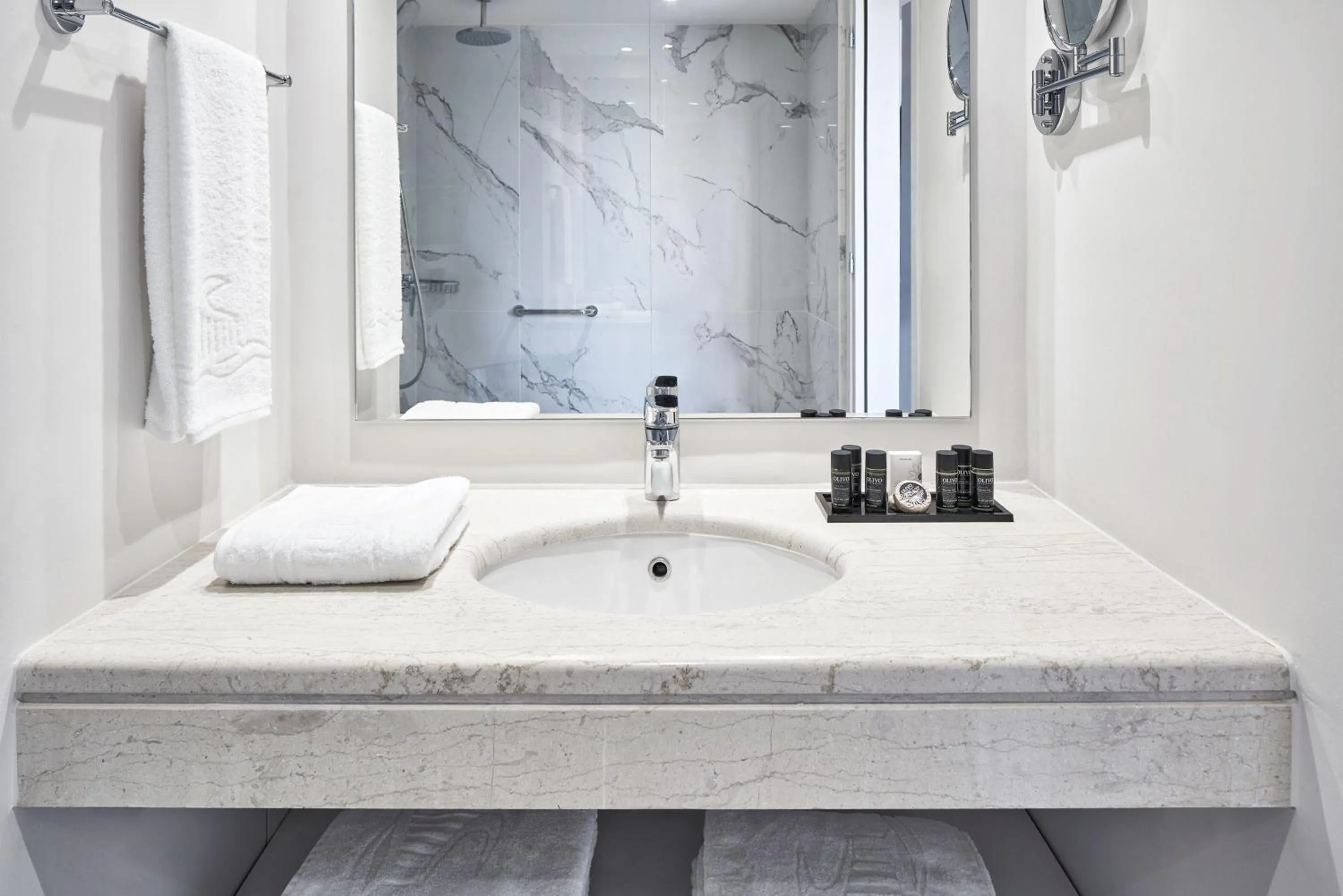 Bathroom in AKS Porto Heli Hotel