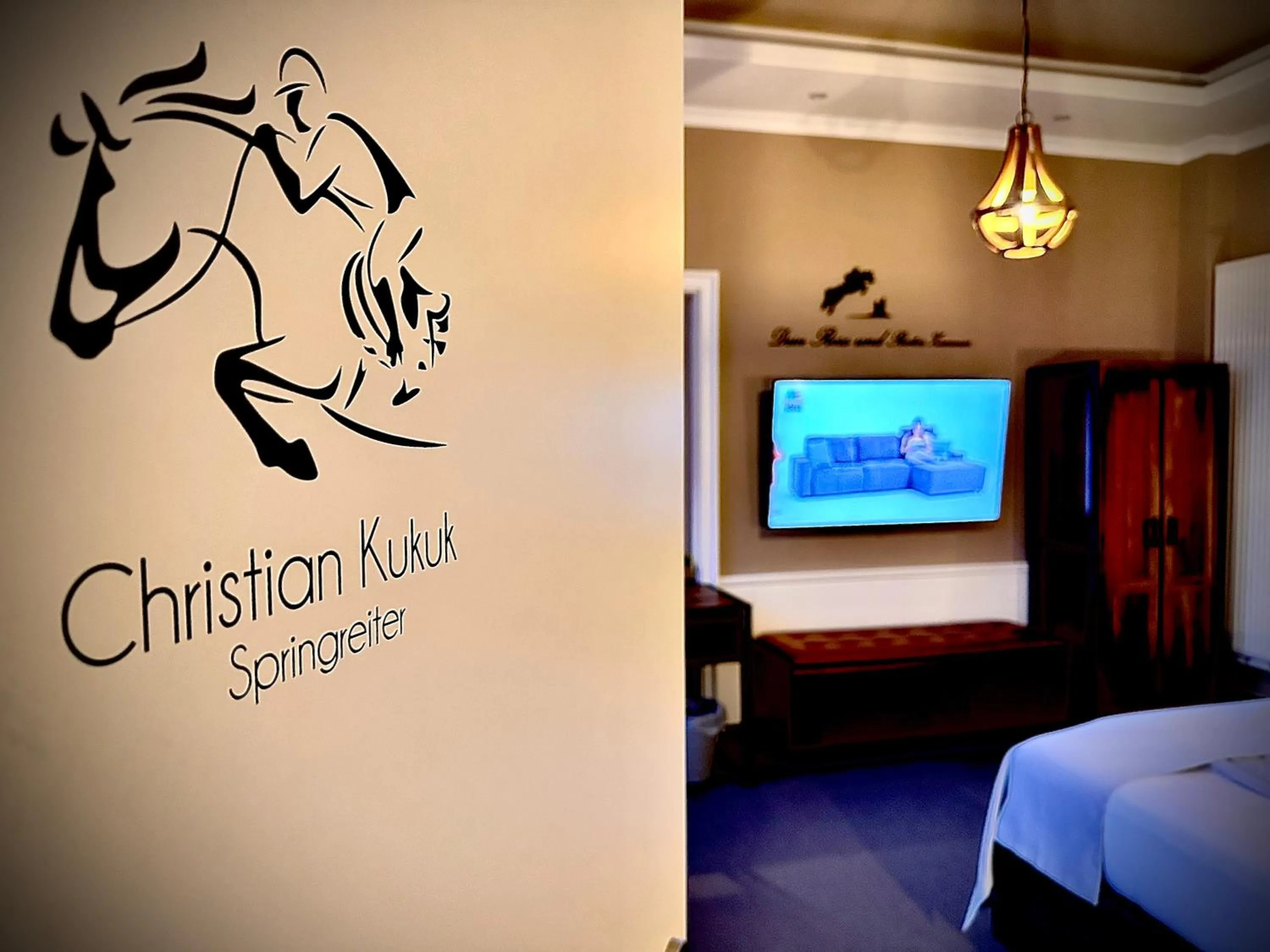 Photo of the whole room, Bed in Privathotel Riesenbeck