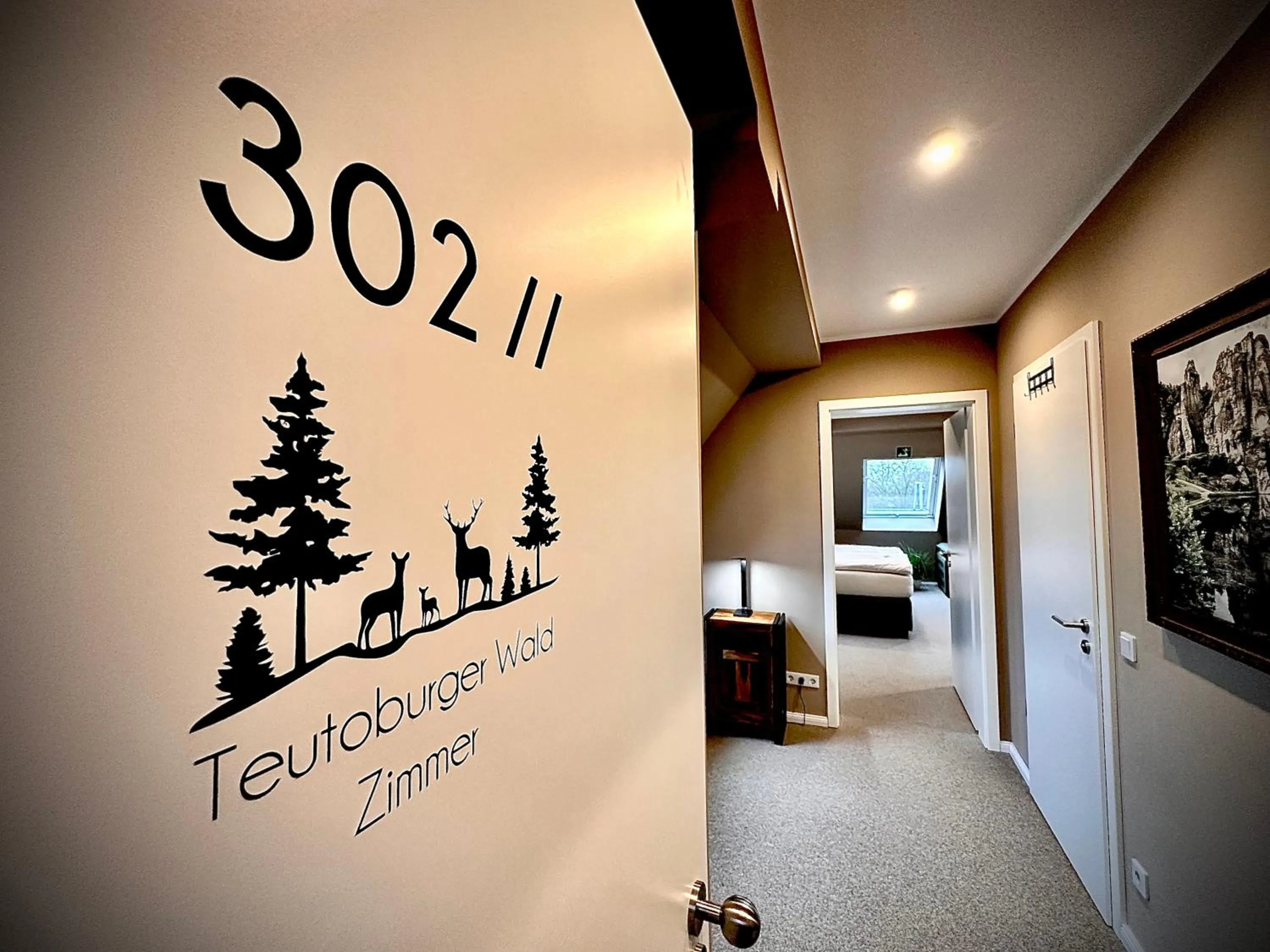 Photo of the whole room, Bed in Privathotel Riesenbeck