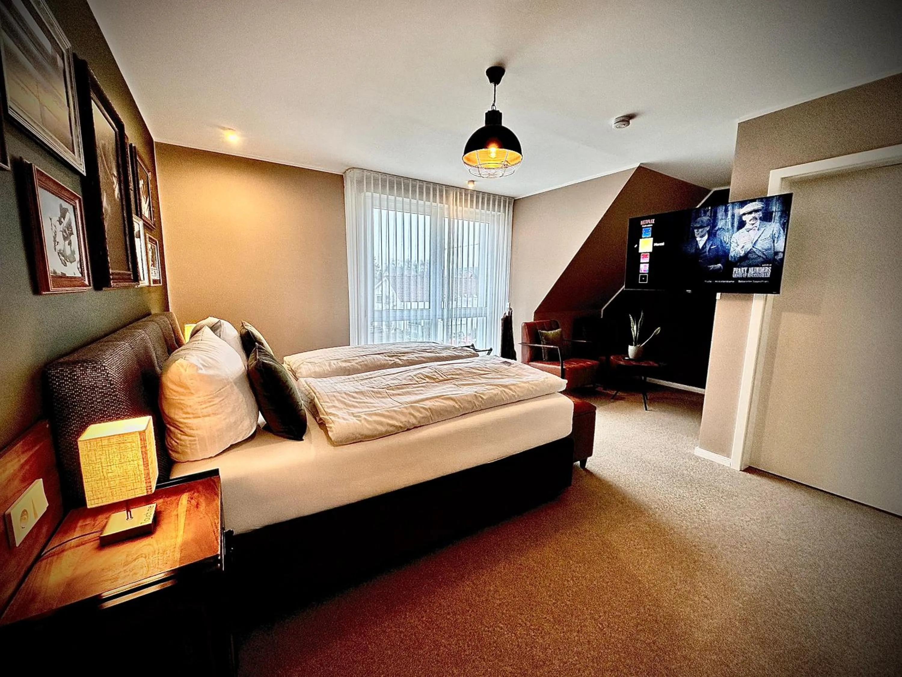 Photo of the whole room, Bed in Privathotel Riesenbeck