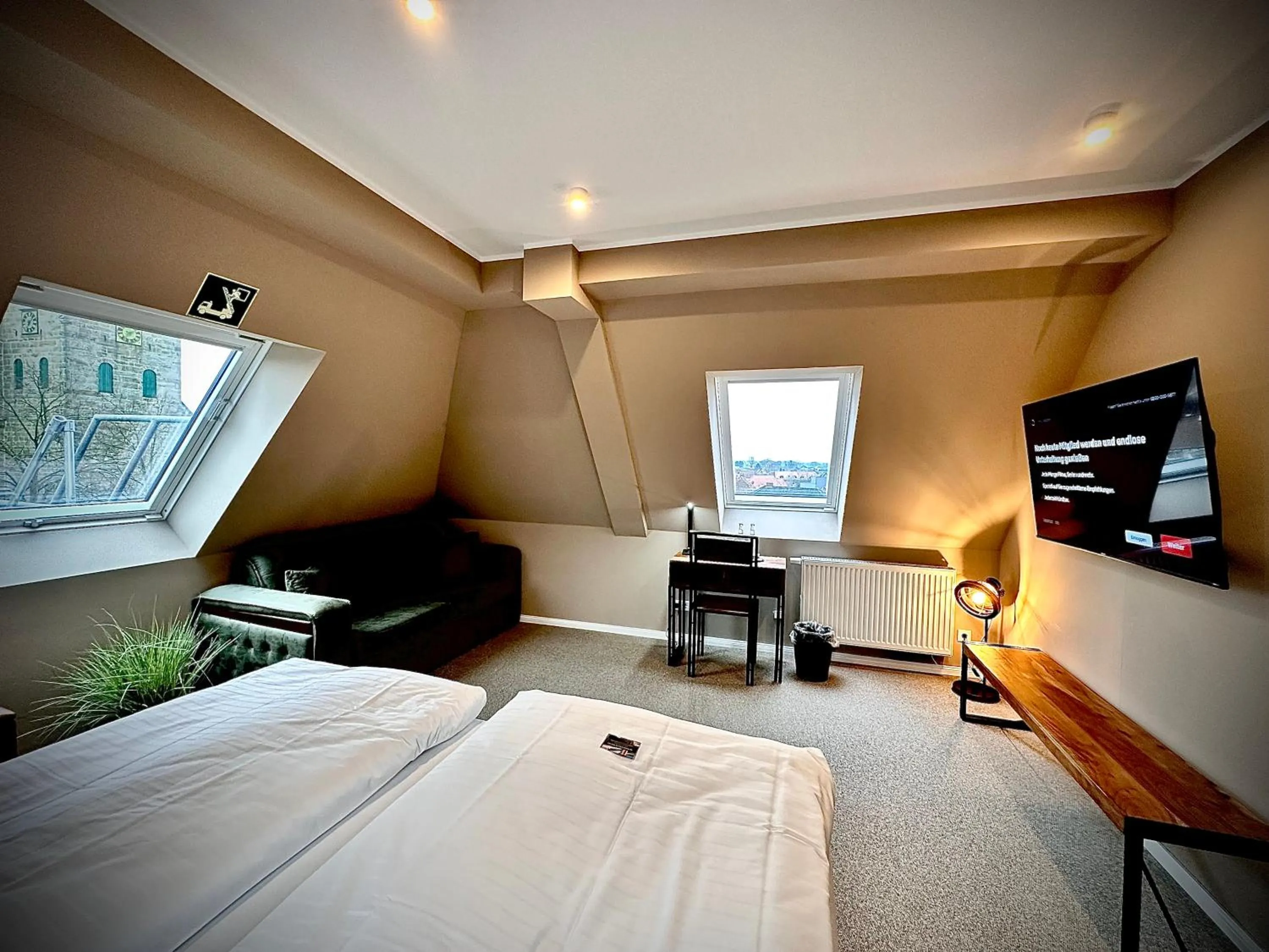 Photo of the whole room, Bed in Privathotel Riesenbeck