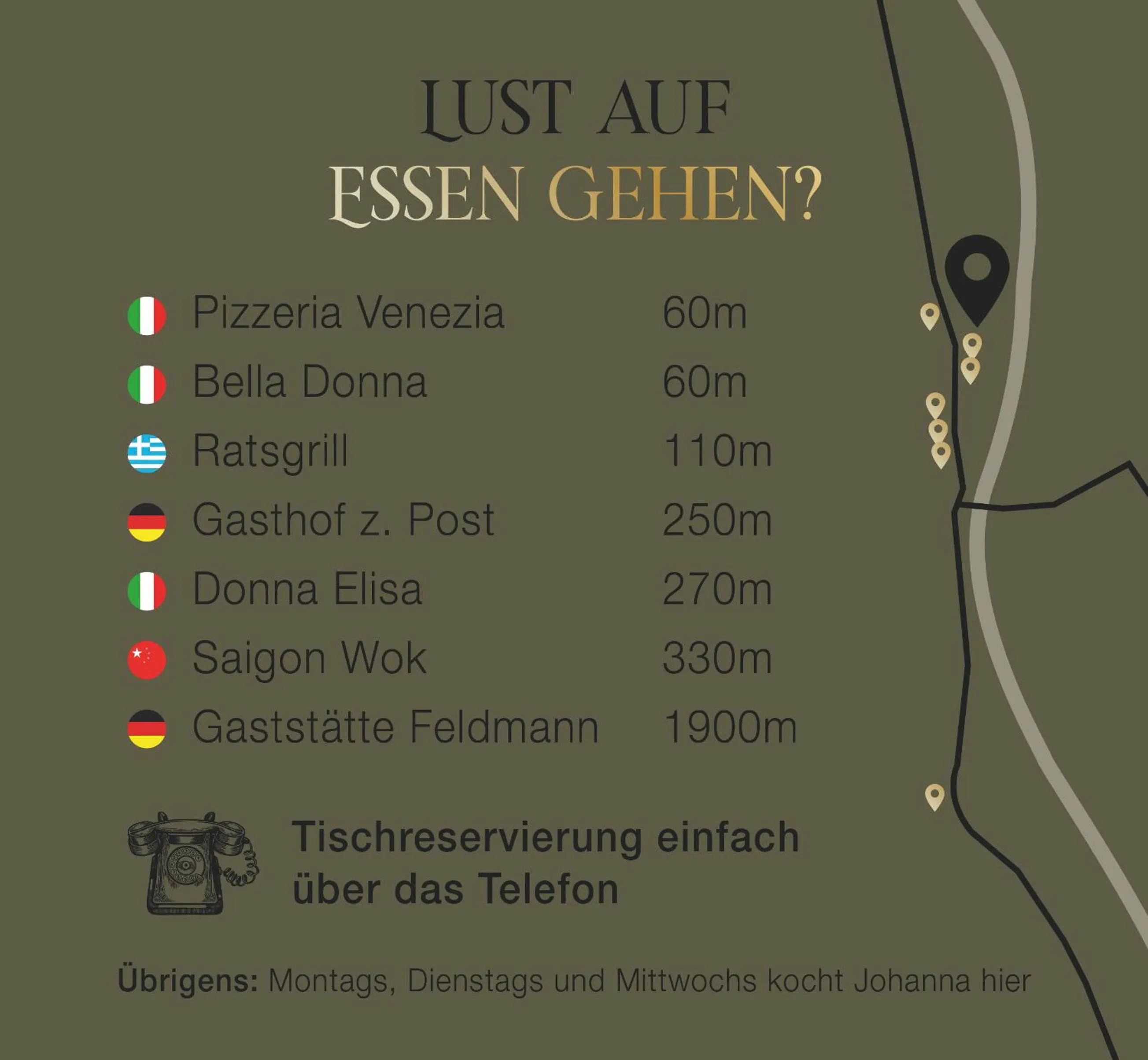 Restaurant/places to eat in Privathotel Riesenbeck