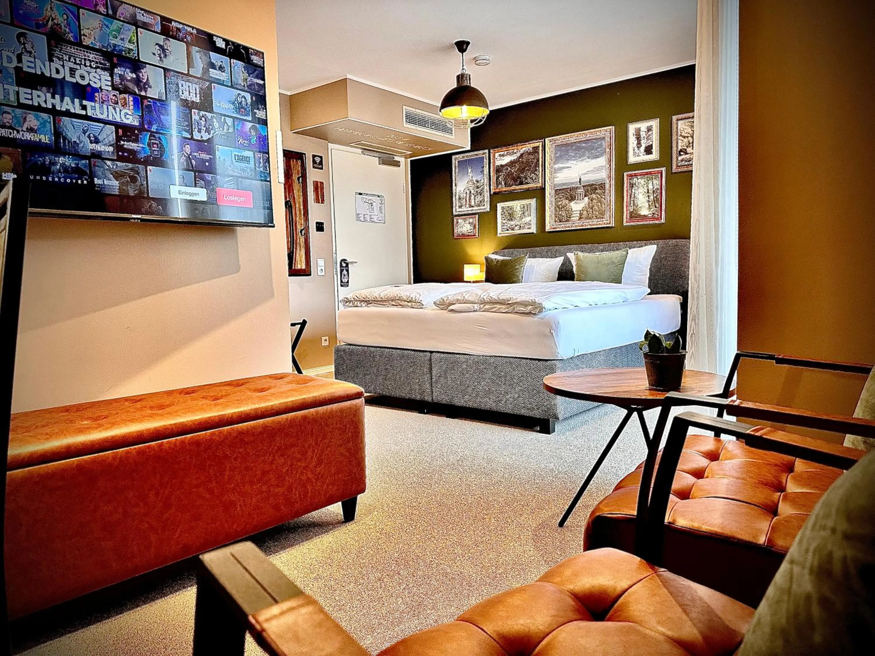 Photo of the whole room, Bed in Privathotel Riesenbeck