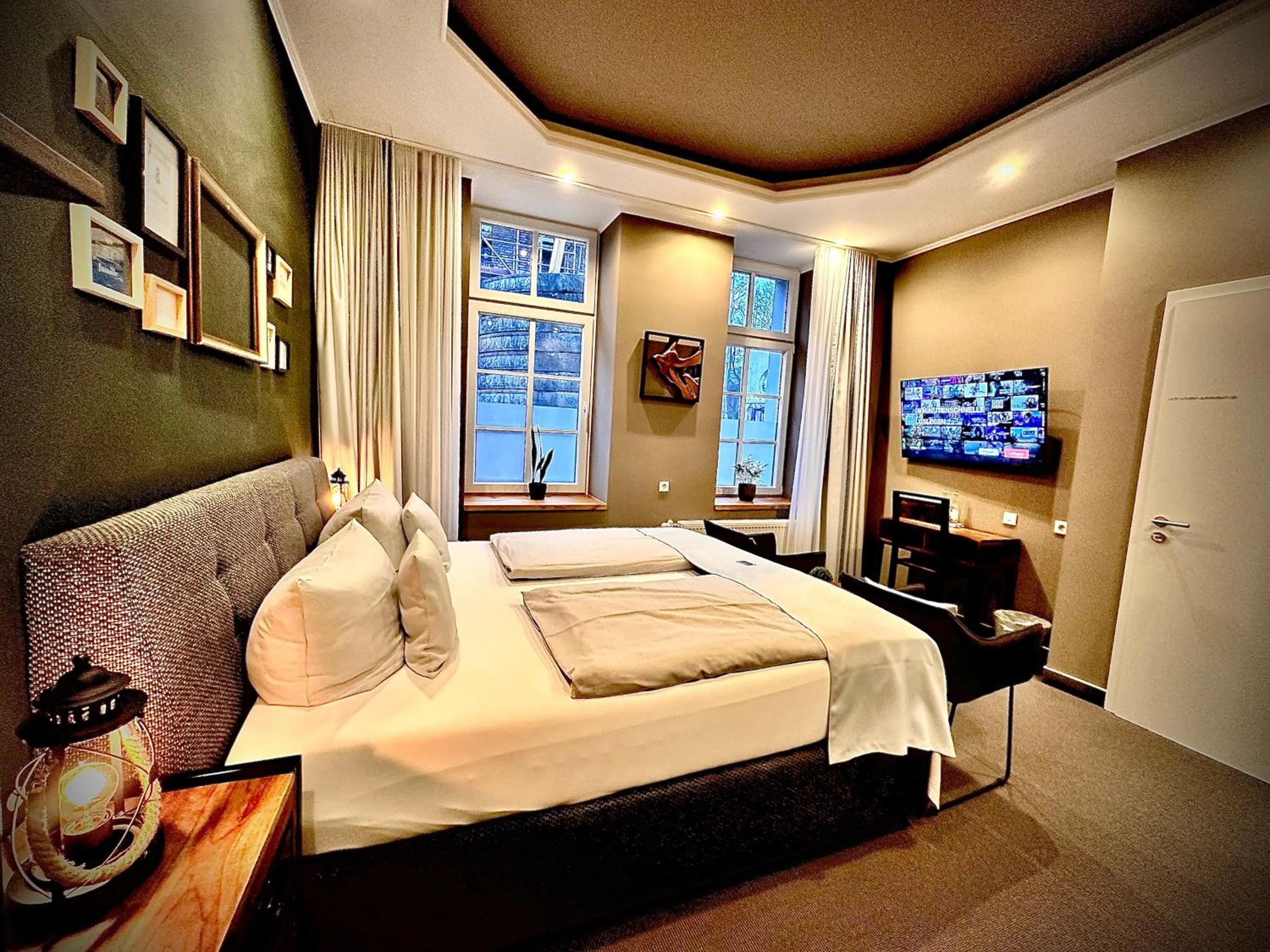 Photo of the whole room, Bed in Privathotel Riesenbeck