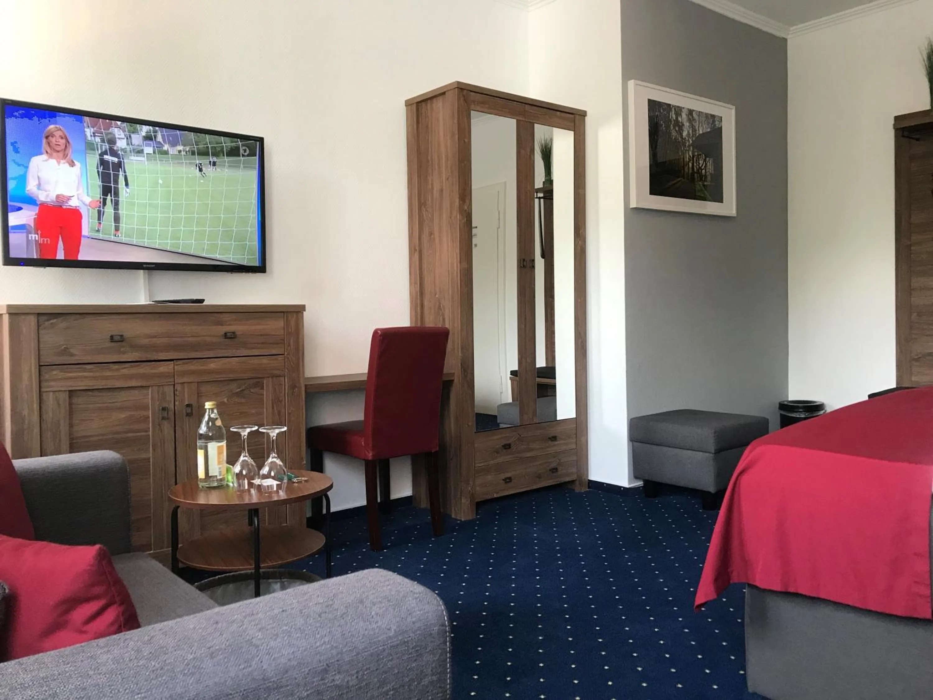 TV and multimedia, Bed in Privathotel Riesenbeck