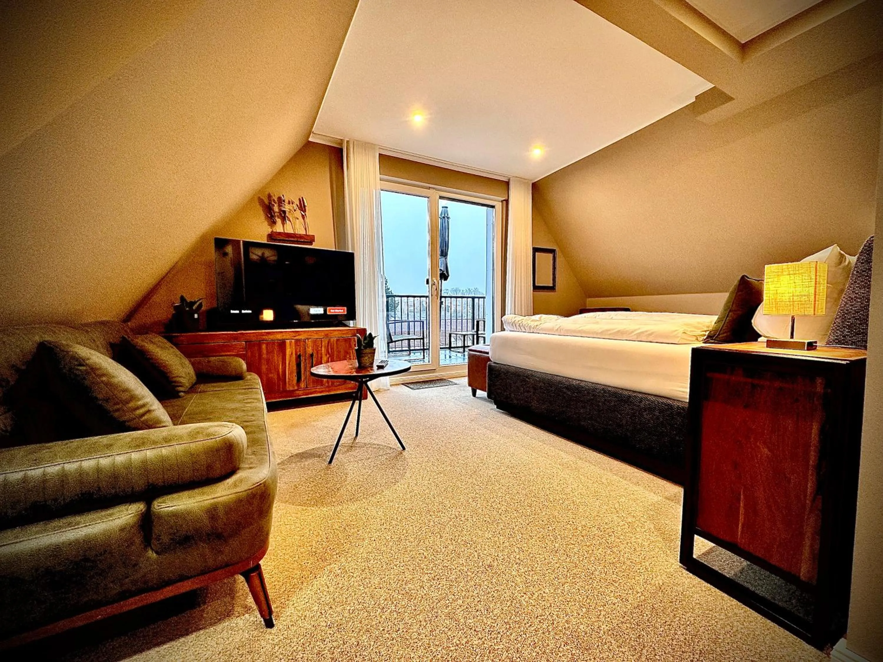 Photo of the whole room, Bed in Privathotel Riesenbeck