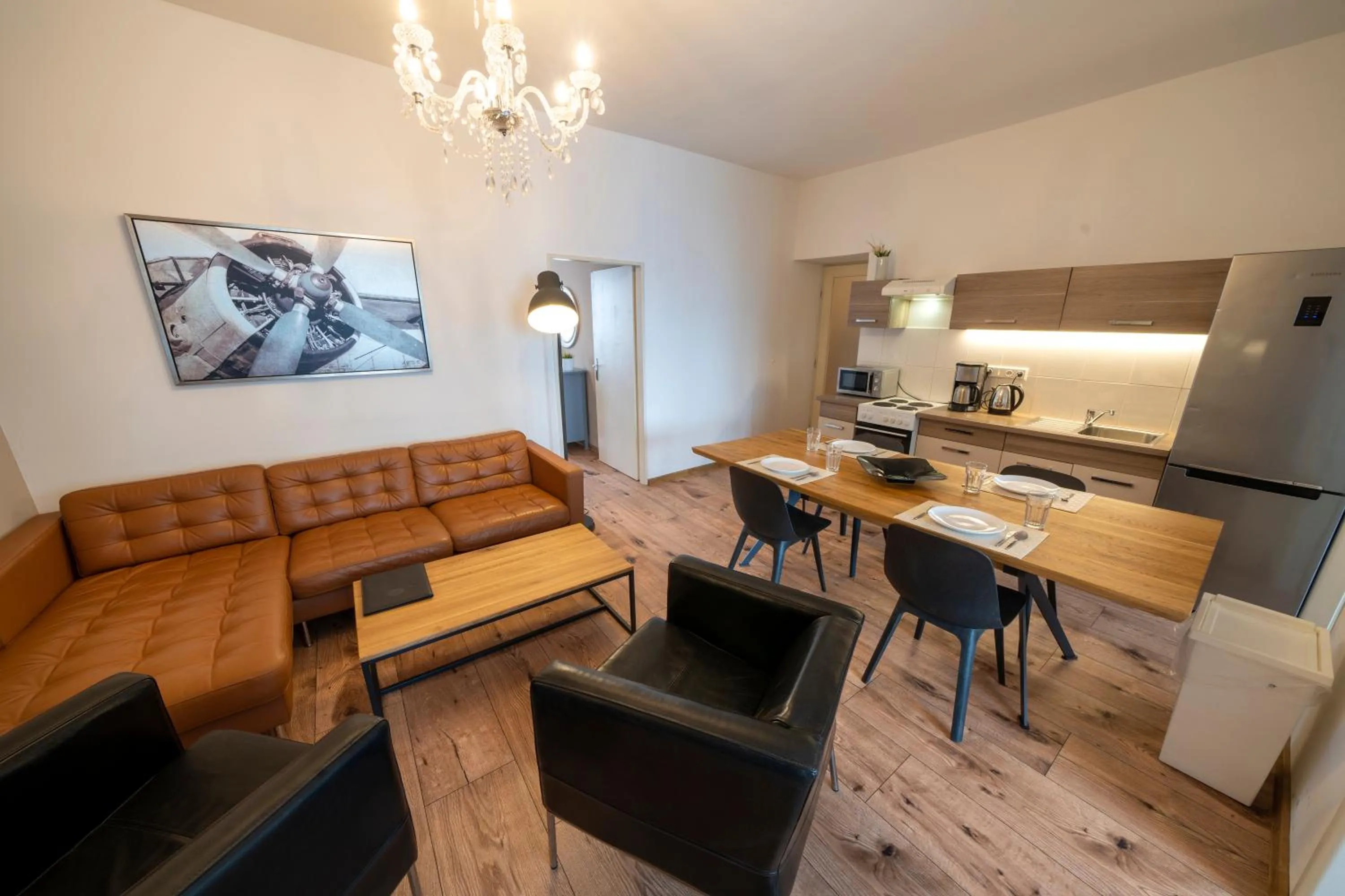 Living room in New Town - Apple Apartments