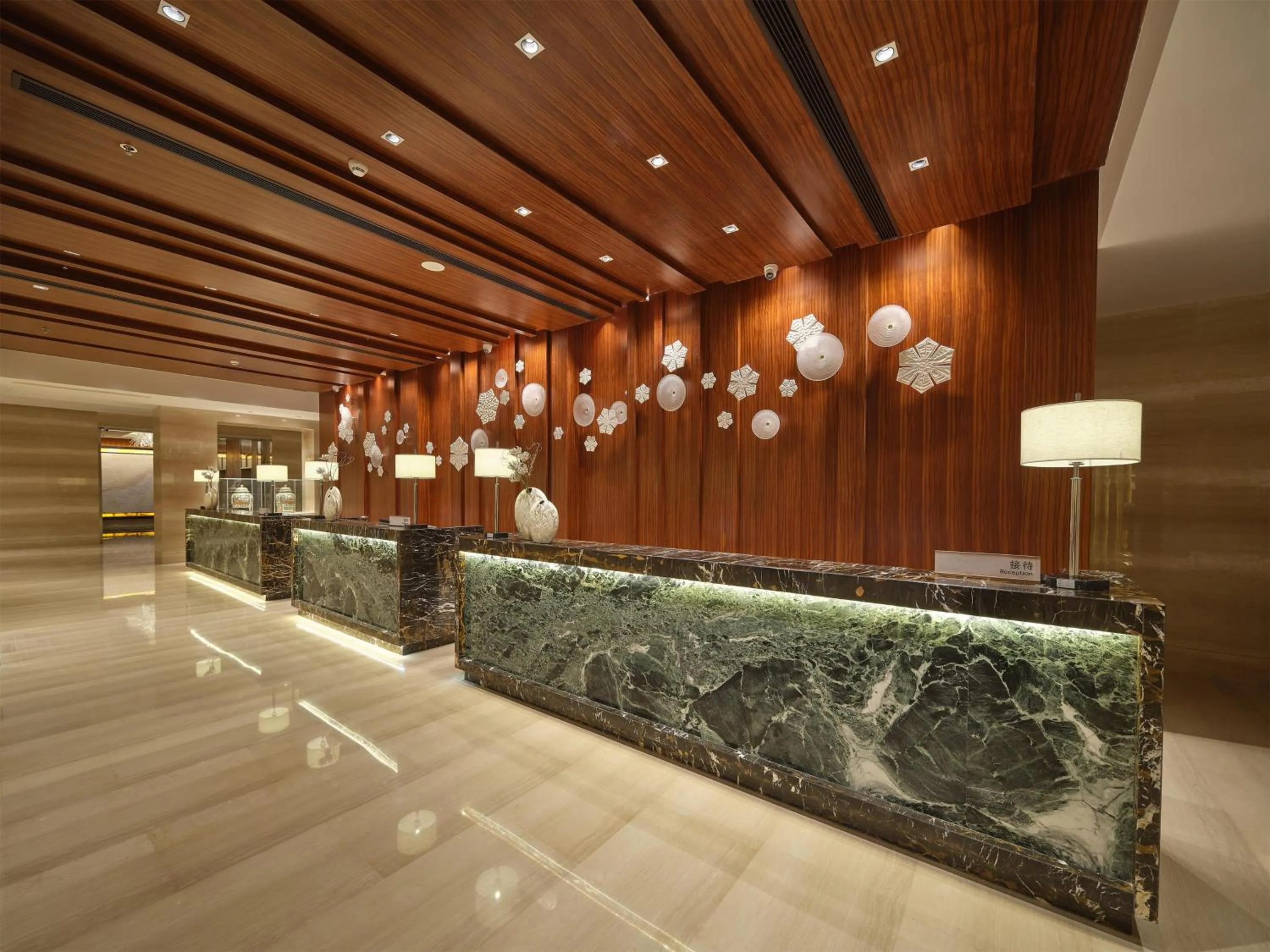 Lobby or reception in Hilton Harbin Exhibition Center