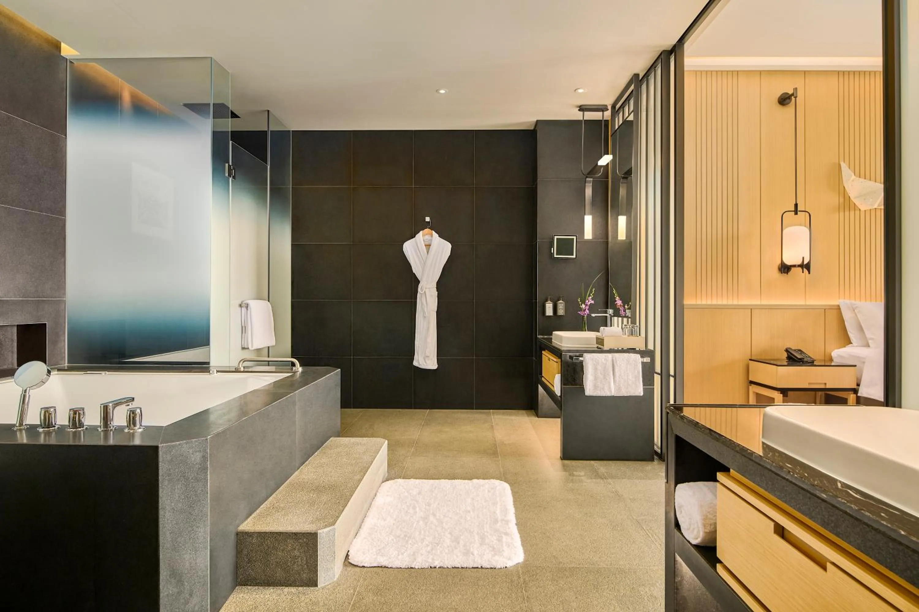 Toilet, Bed in Secan Hotel Qingdao, Curio Collection By Hilton