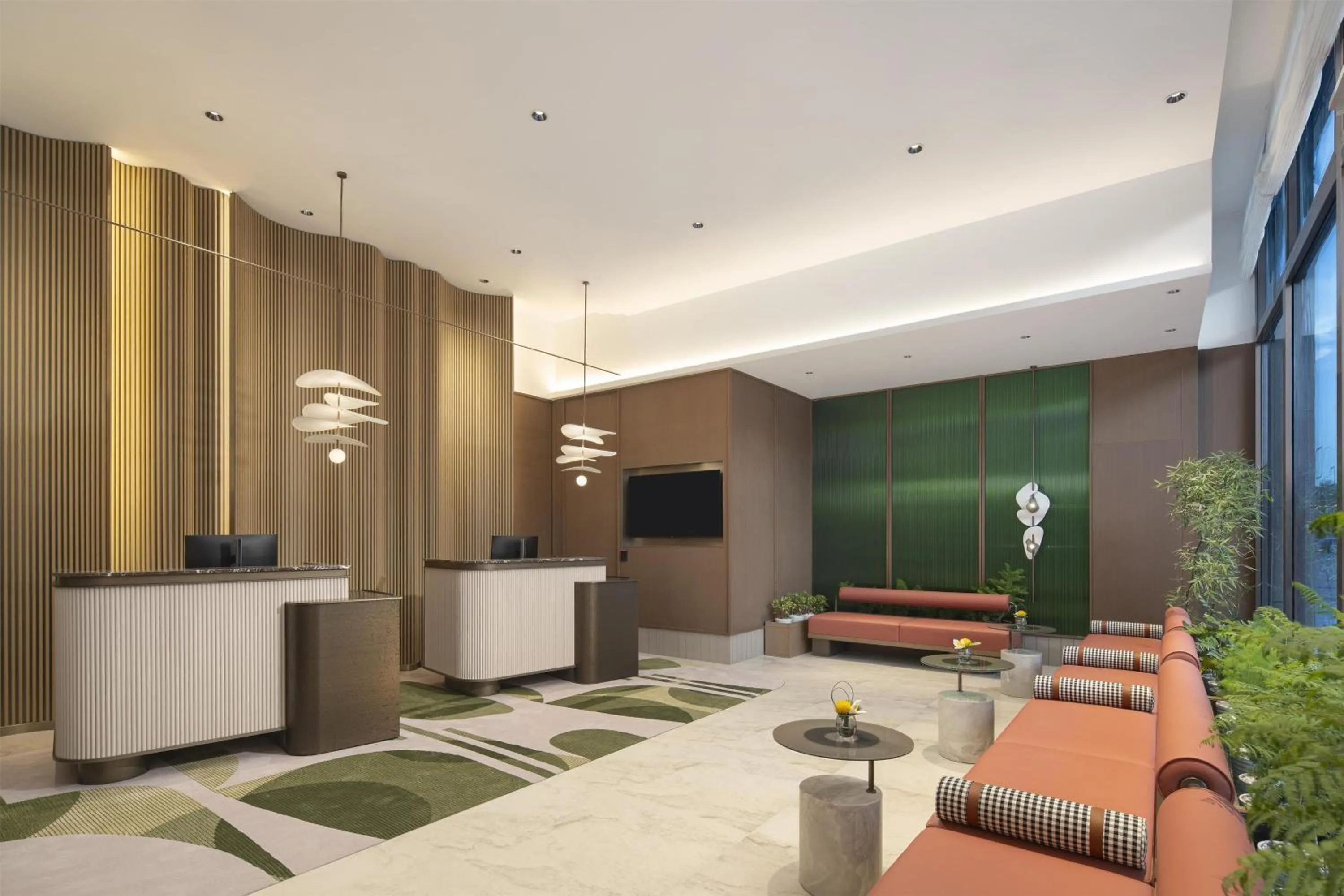 Lobby or reception in Hilton Garden Inn Zhongwei Shapotou