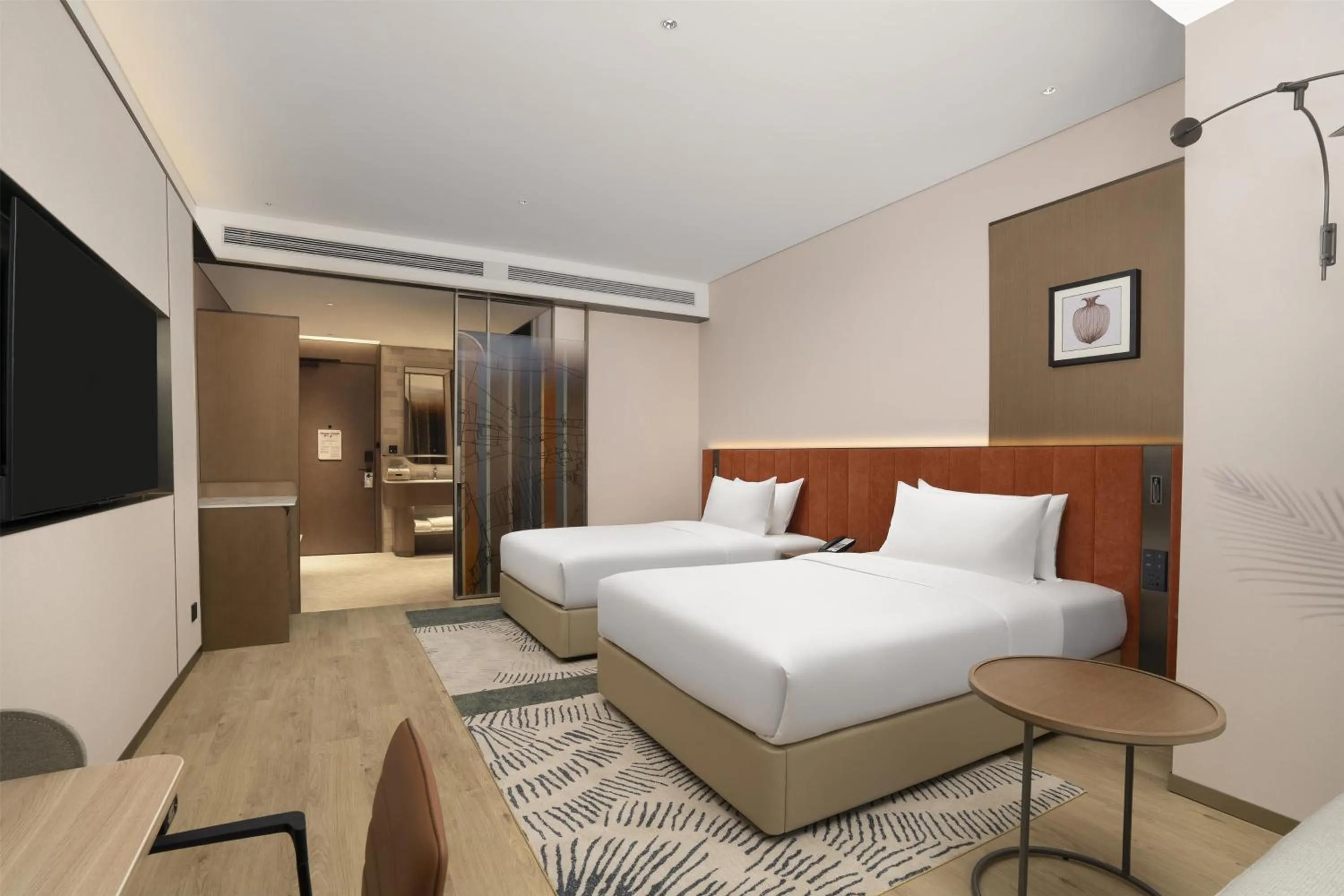 Bed in Hilton Garden Inn Zhongwei Shapotou