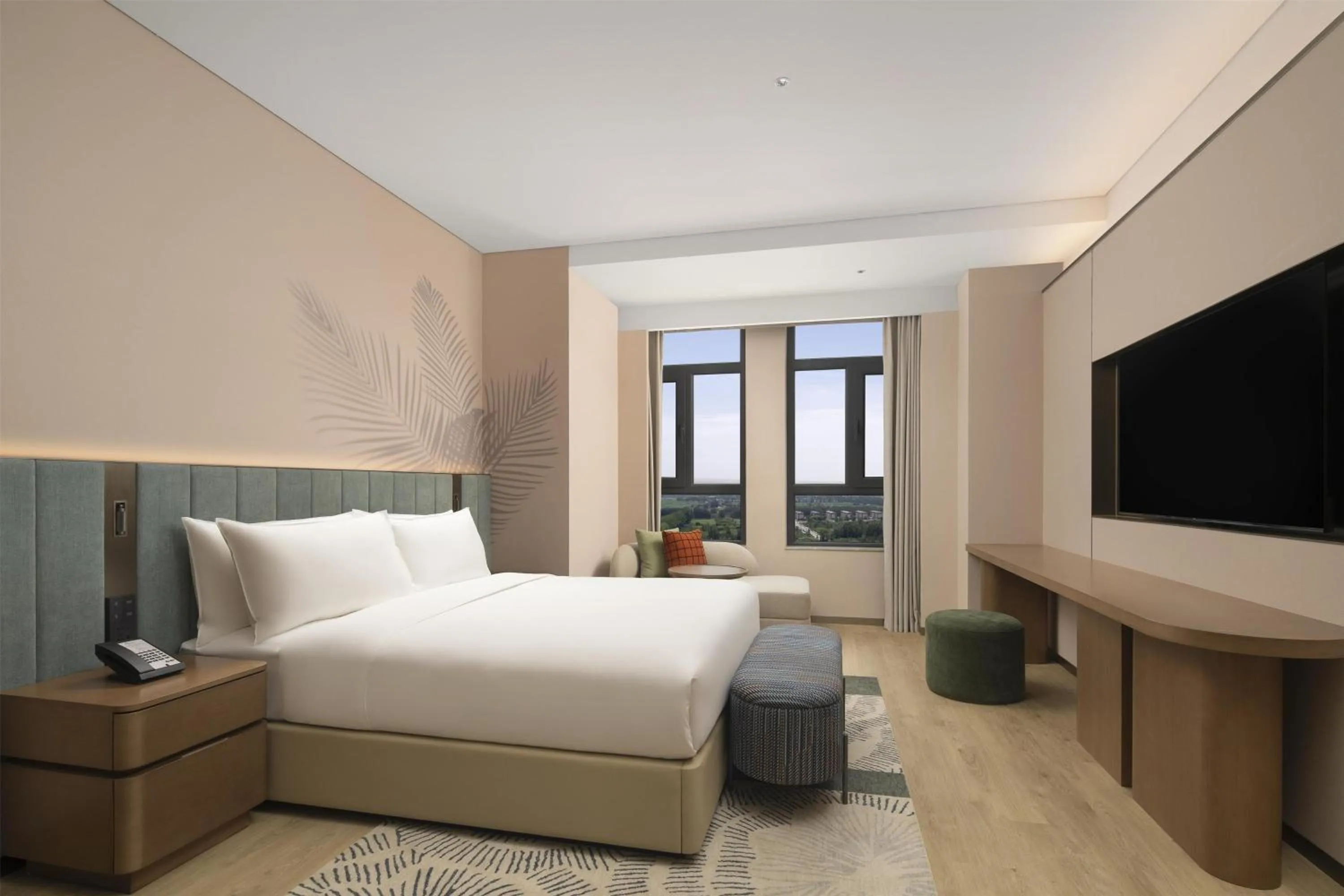 Bed in Hilton Garden Inn Zhongwei Shapotou