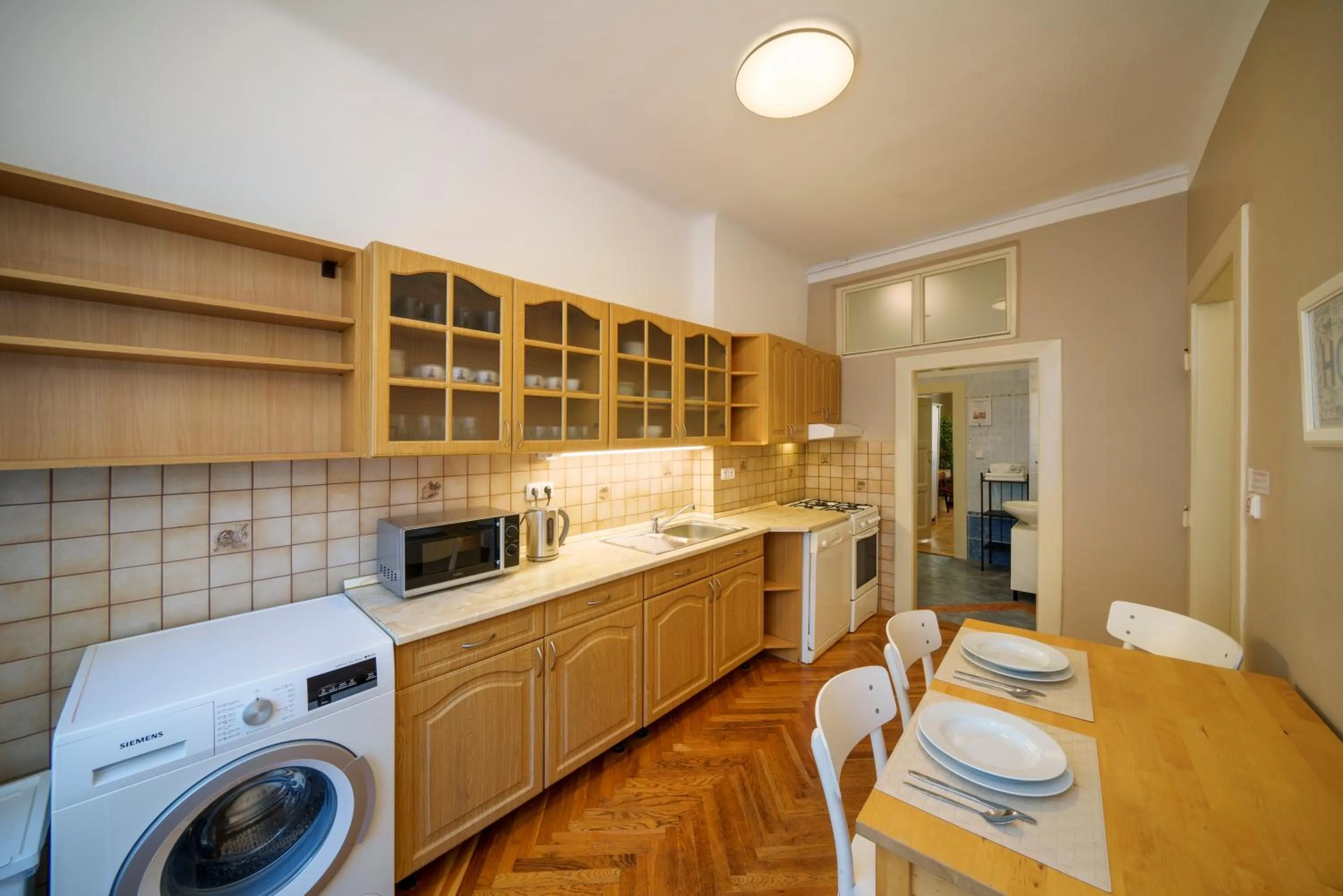 Kitchen or kitchenette in Old Town - Templova Apartments