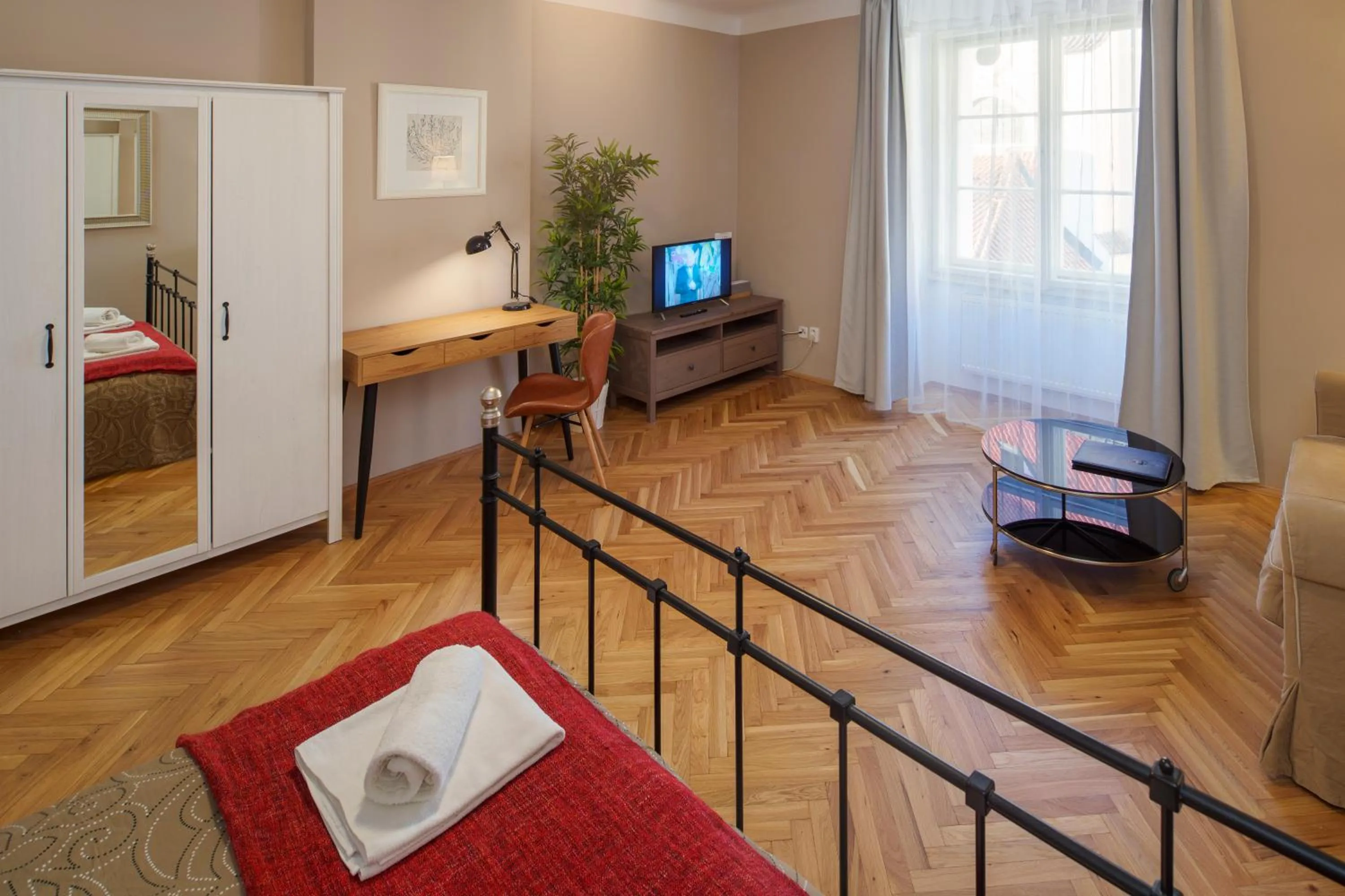 TV and multimedia, Bed in Old Town - Templova Apartments