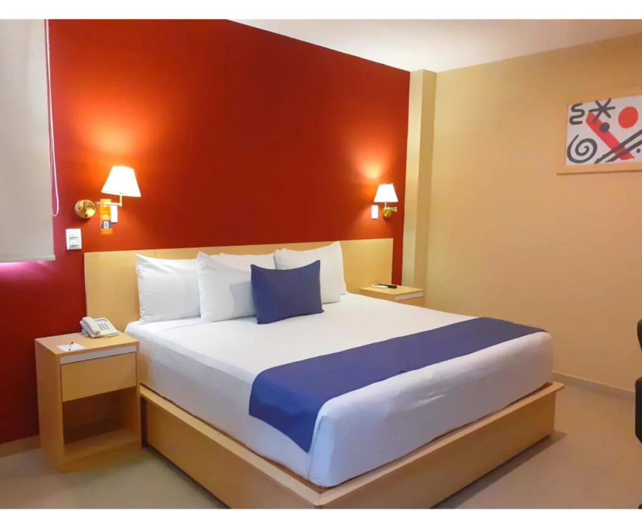 Bed in Sleep Inn Tuxtla