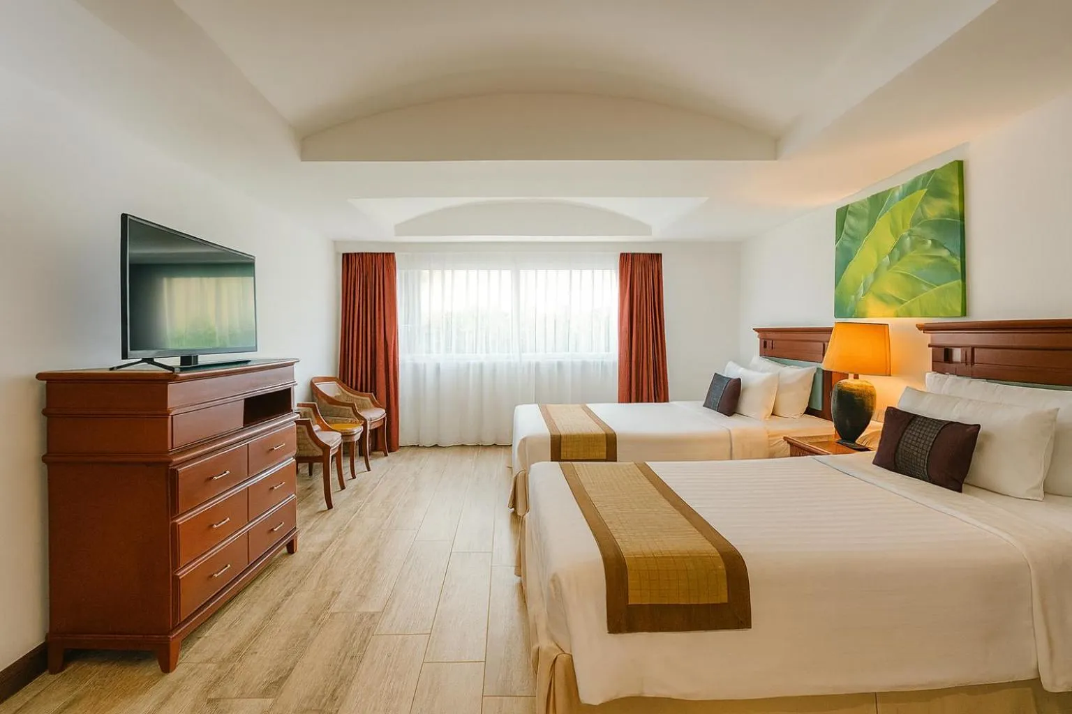 Bed in The Taksim Royal Beach Hotel