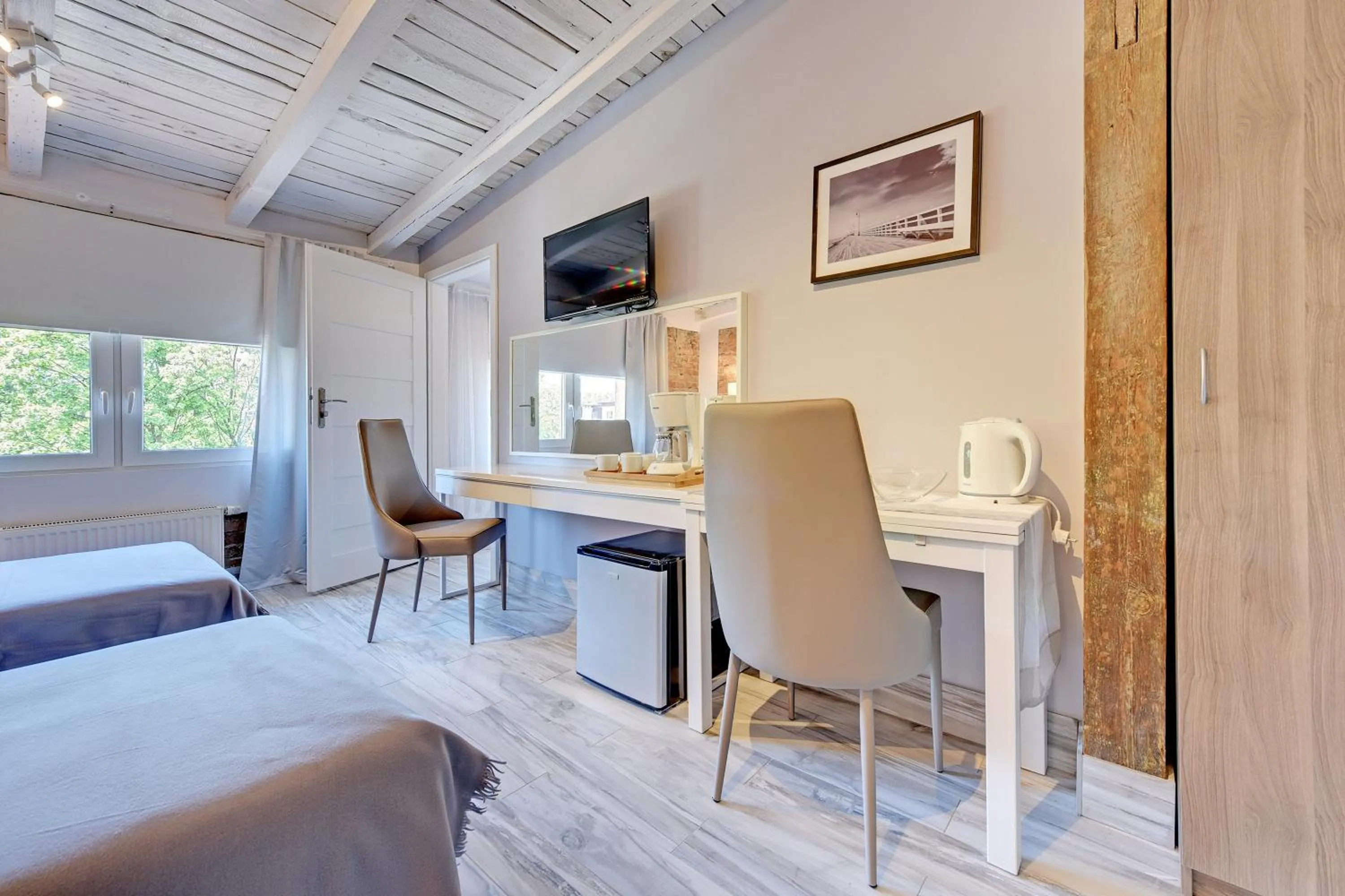 Coffee/tea facilities in Kamienica Gdynia hotelowe komfortowe łóżka, plaża Orłowo molo