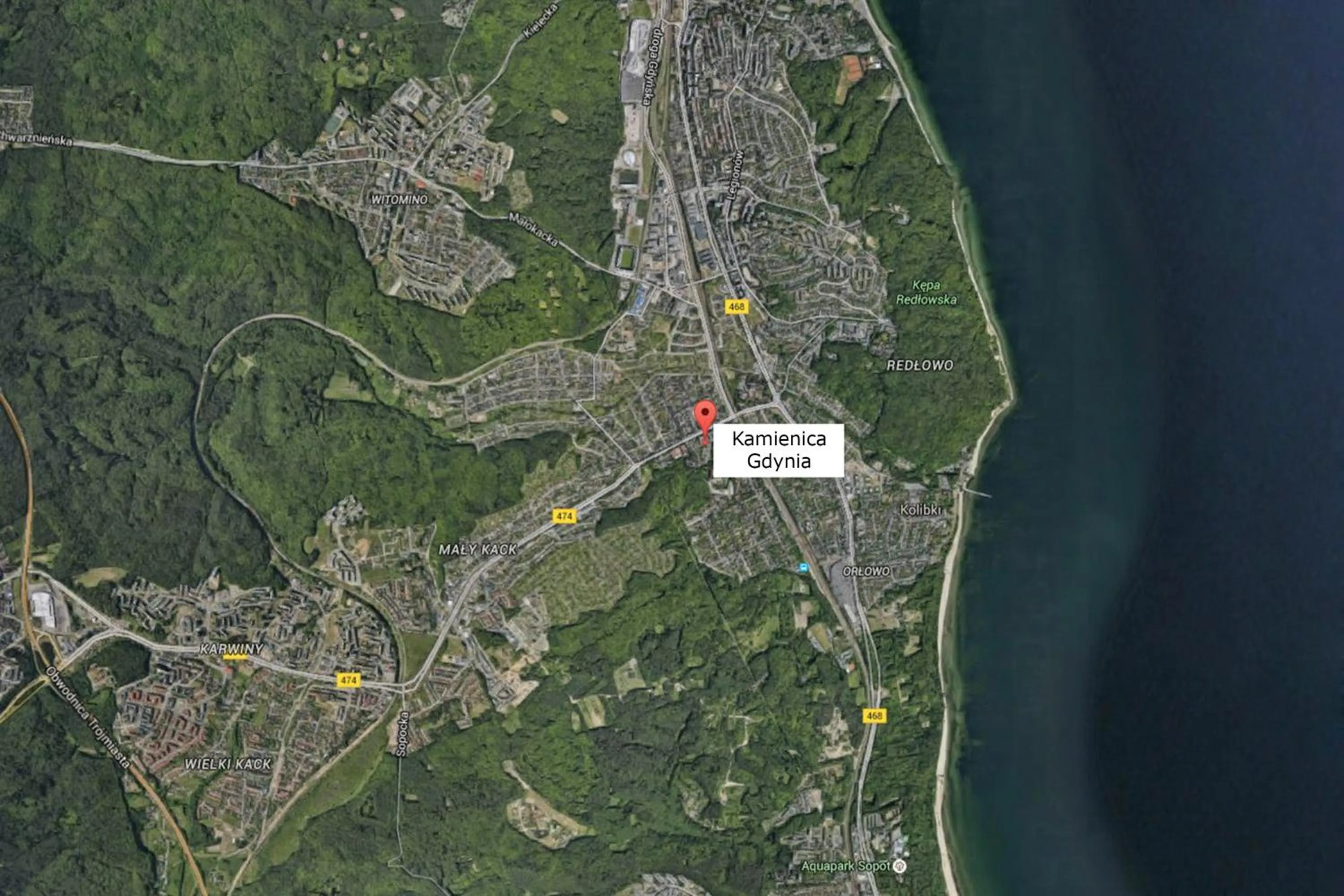 Neighbourhood in Kamienica Gdynia hotelowe komfortowe łóżka, plaża Orłowo molo