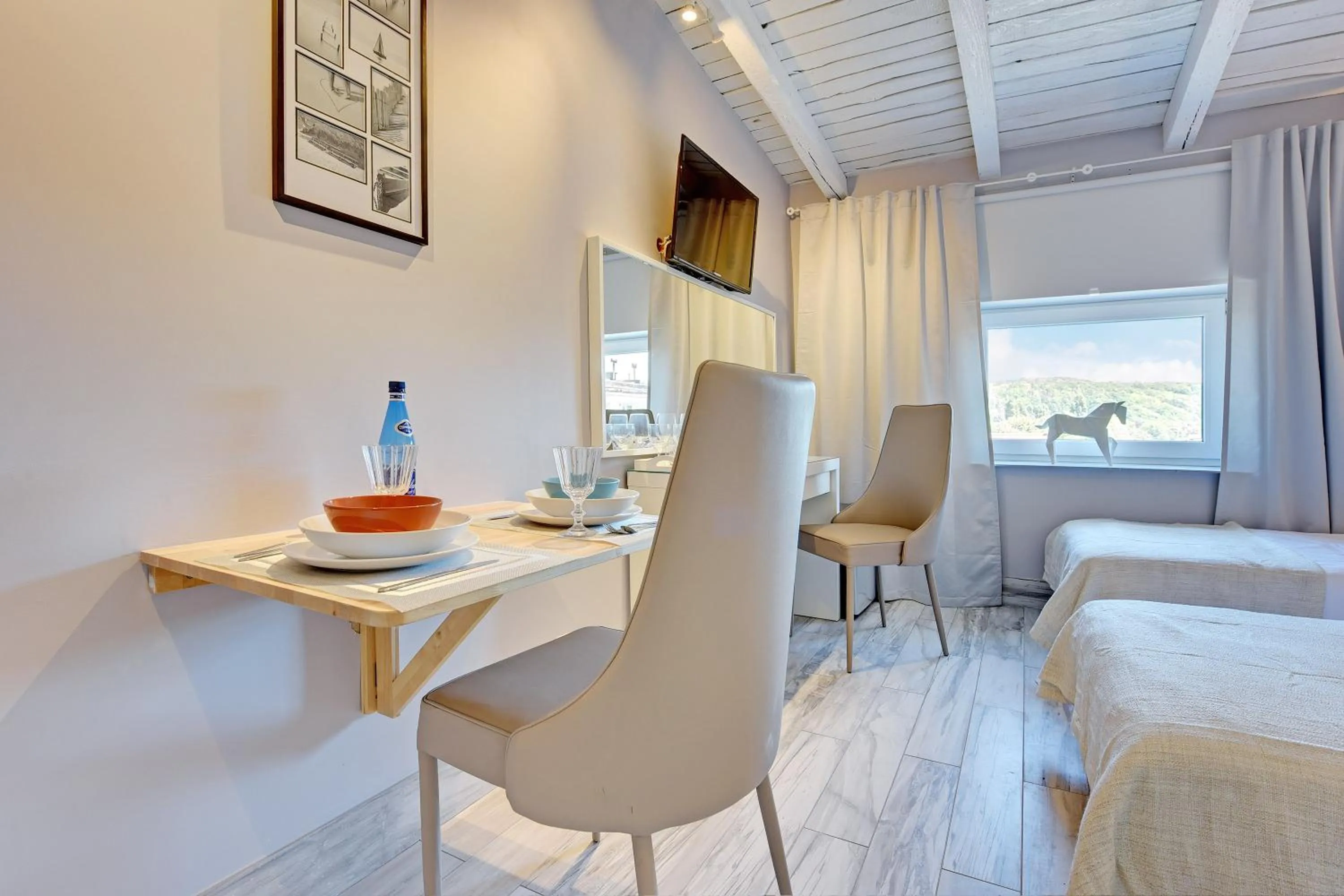 Coffee/tea facilities in Kamienica Gdynia hotelowe komfortowe łóżka, plaża Orłowo molo