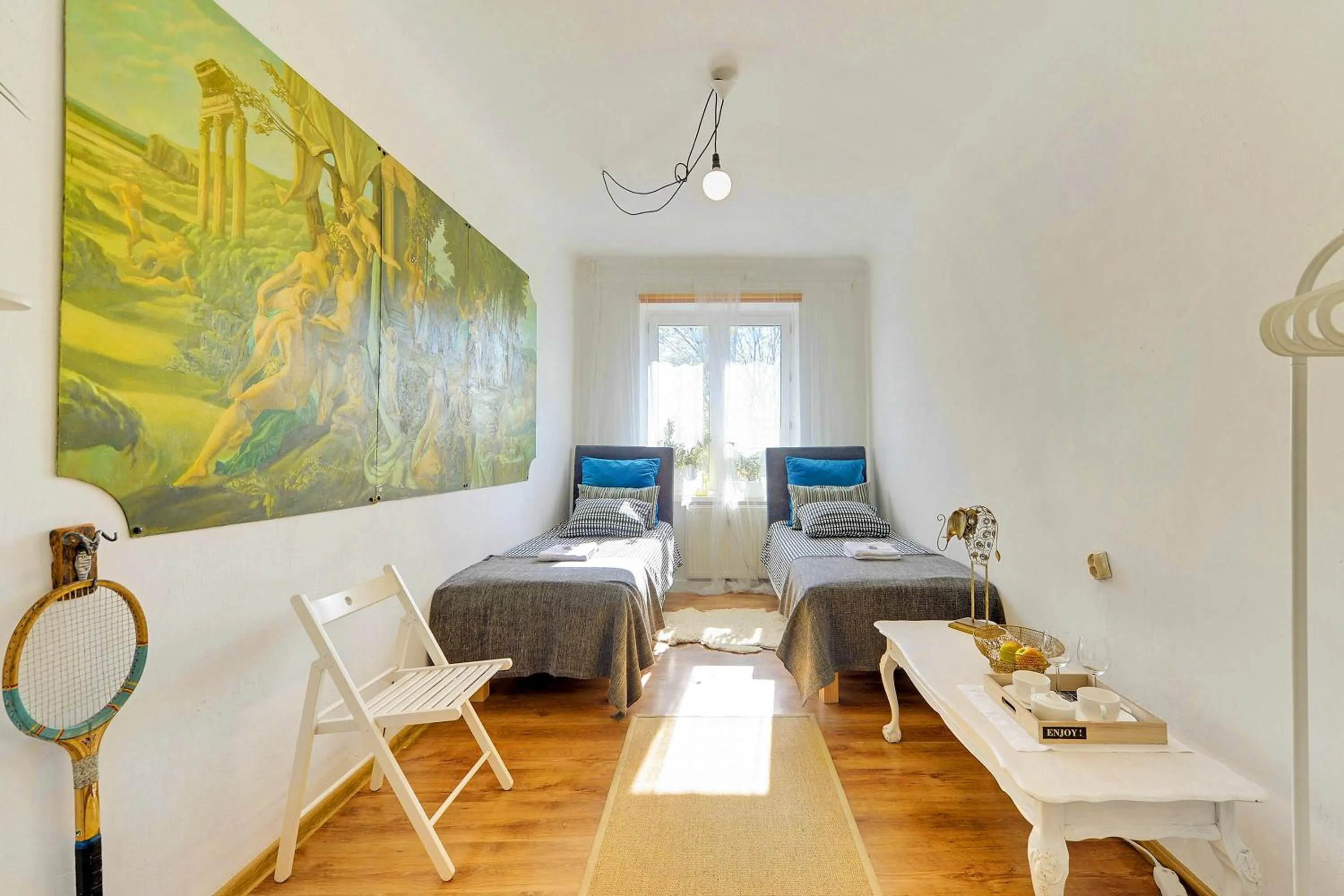 Bed in Kamienica Gdynia hotelowe komfortowe łóżka, plaża Orłowo molo