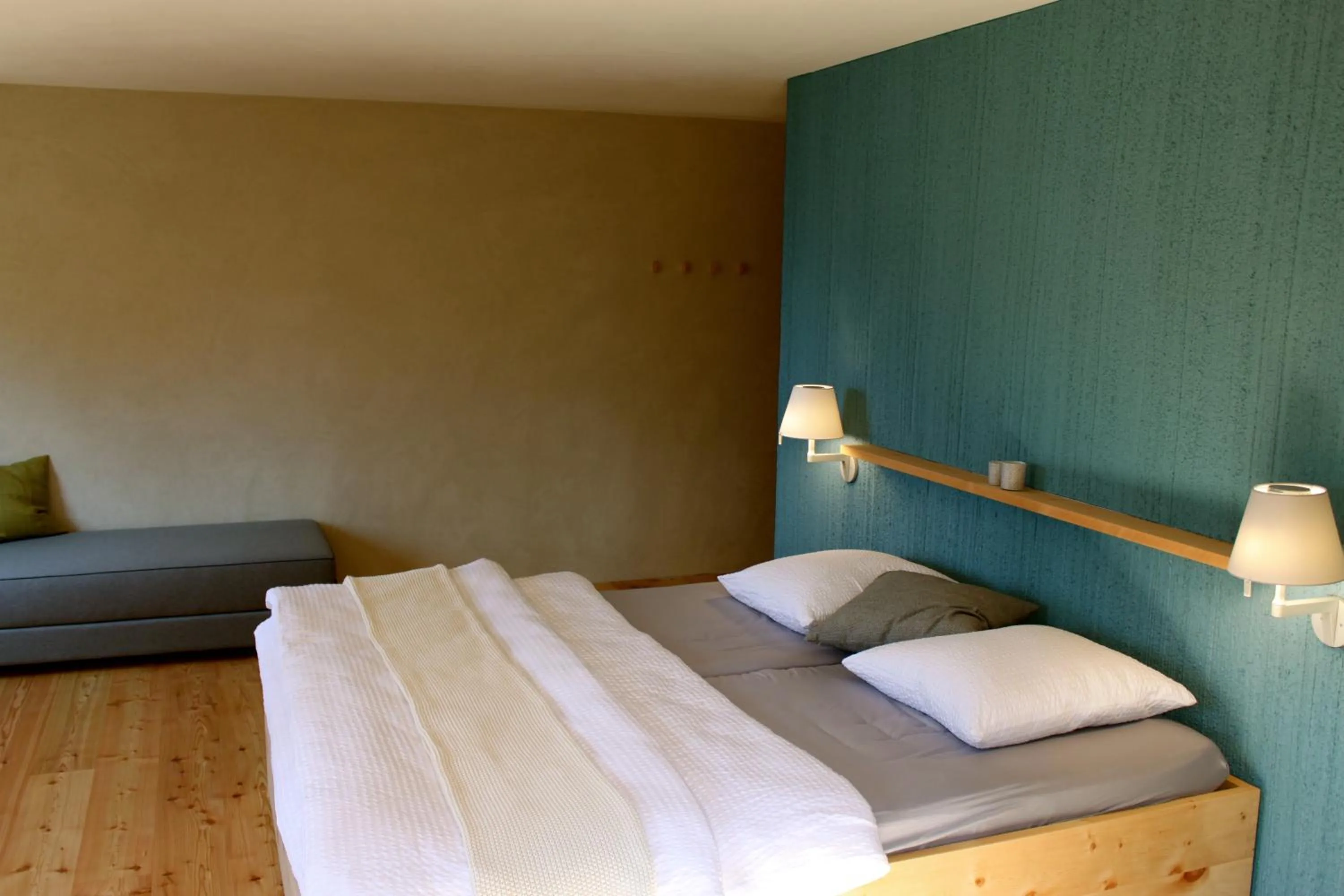 Photo of the whole room, Bed in Pension Laresch