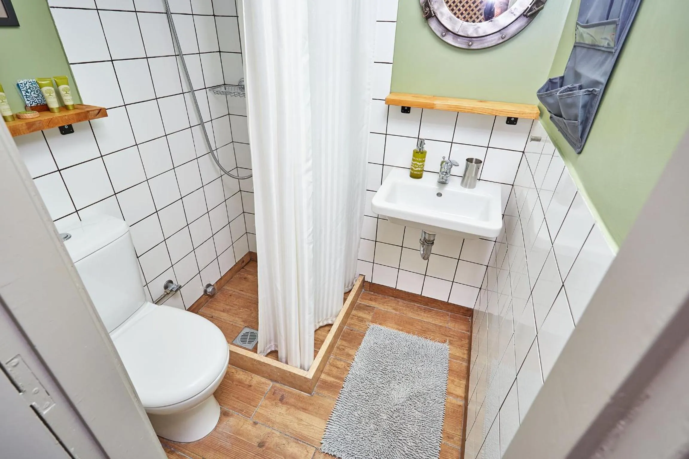 Shower in Aris Athens Suites